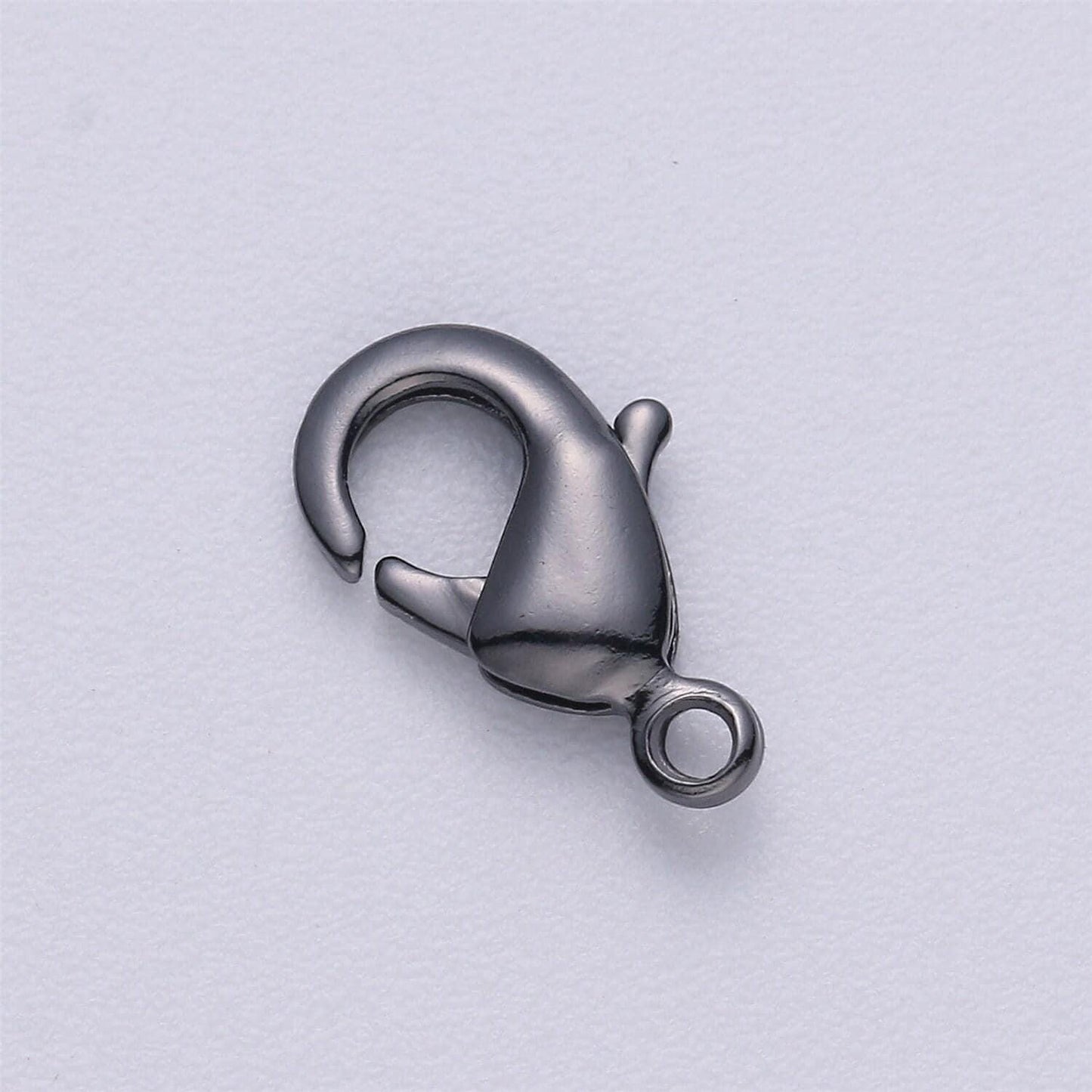 1pc 5 different colors available lobster clasp,14k, 18k, rosegold, silver, black lobster claw for jewelry making, size option 12mmx7mm, 117
