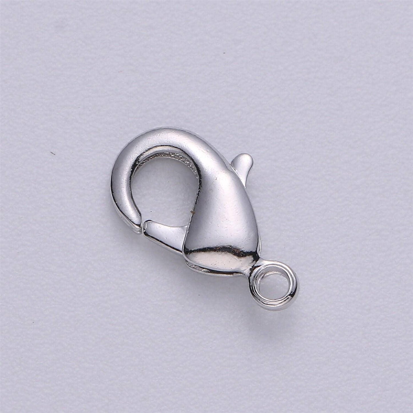 1pc 5 different colors available lobster clasp,14k, 18k, rosegold, silver, black lobster claw for jewelry making, size option 12mmx7mm, 117