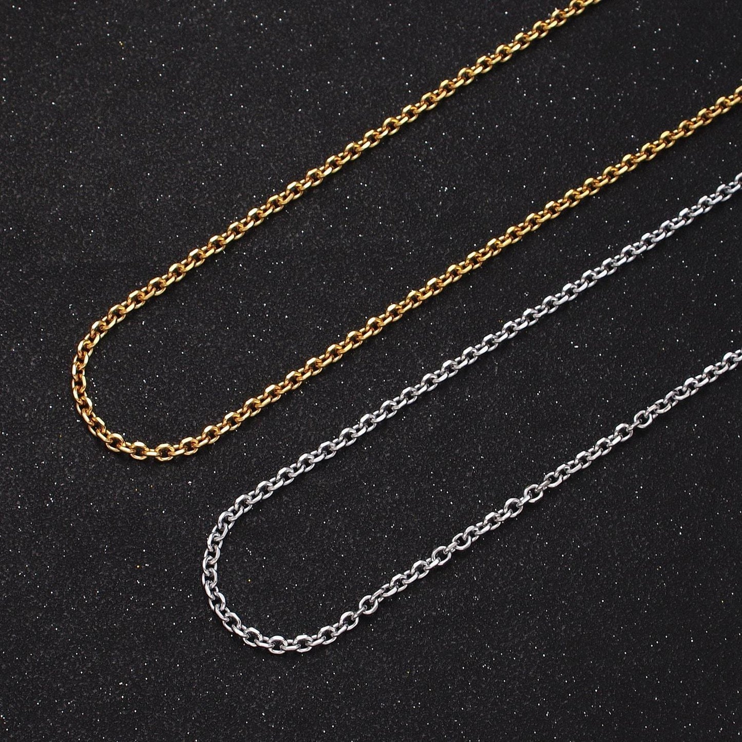 24k gold filled unfinished chain by yard cable circle chain, oval link necklace chain, wholesale bulk chain jewelry making 3.00mm roll-889