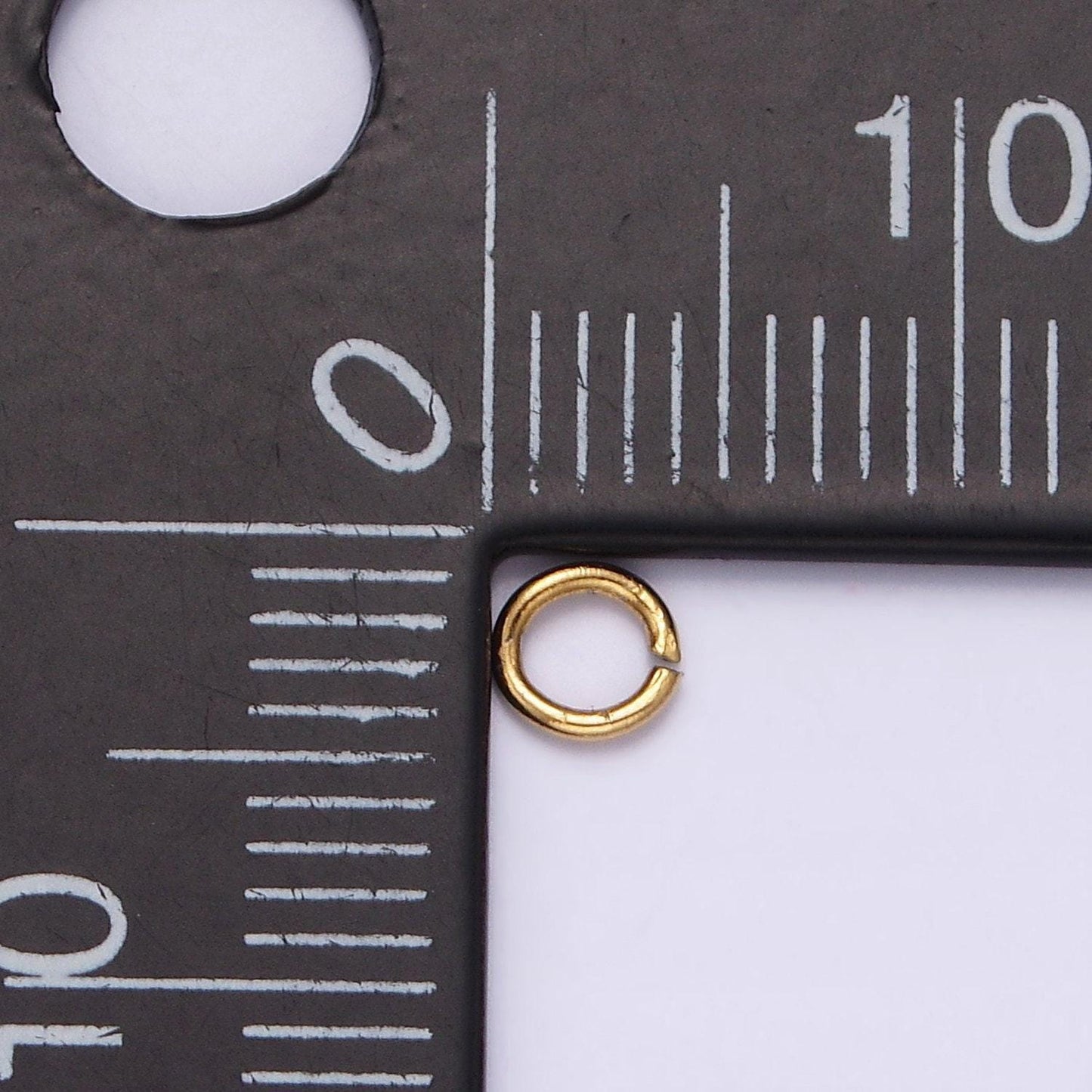 Stainless steel 4mm x 1mm jump ring pack jewelry making findings supply in gold & silver 18mm gauge ring | z585 z586
