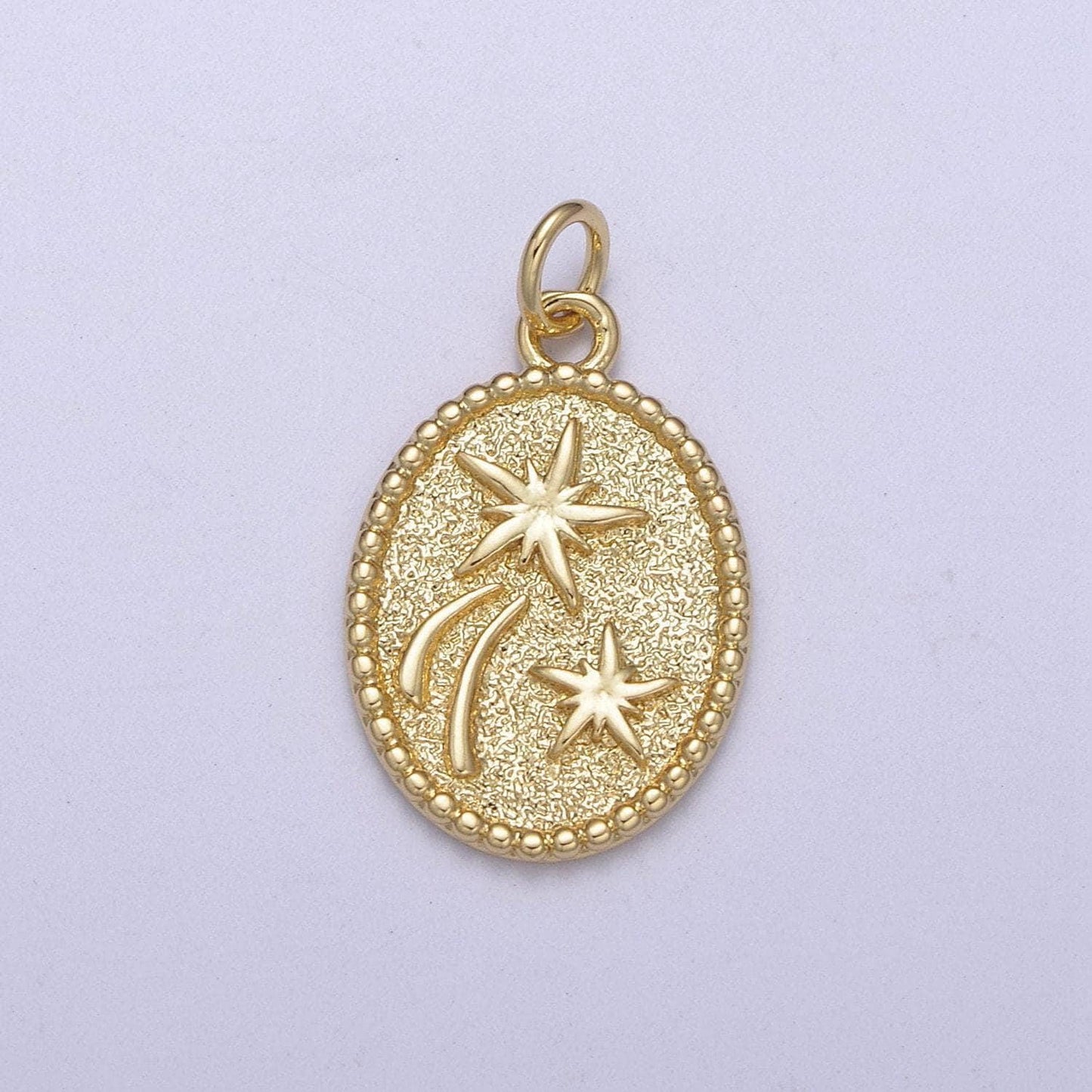 Dainty small fireworks star shooting star charm c-669