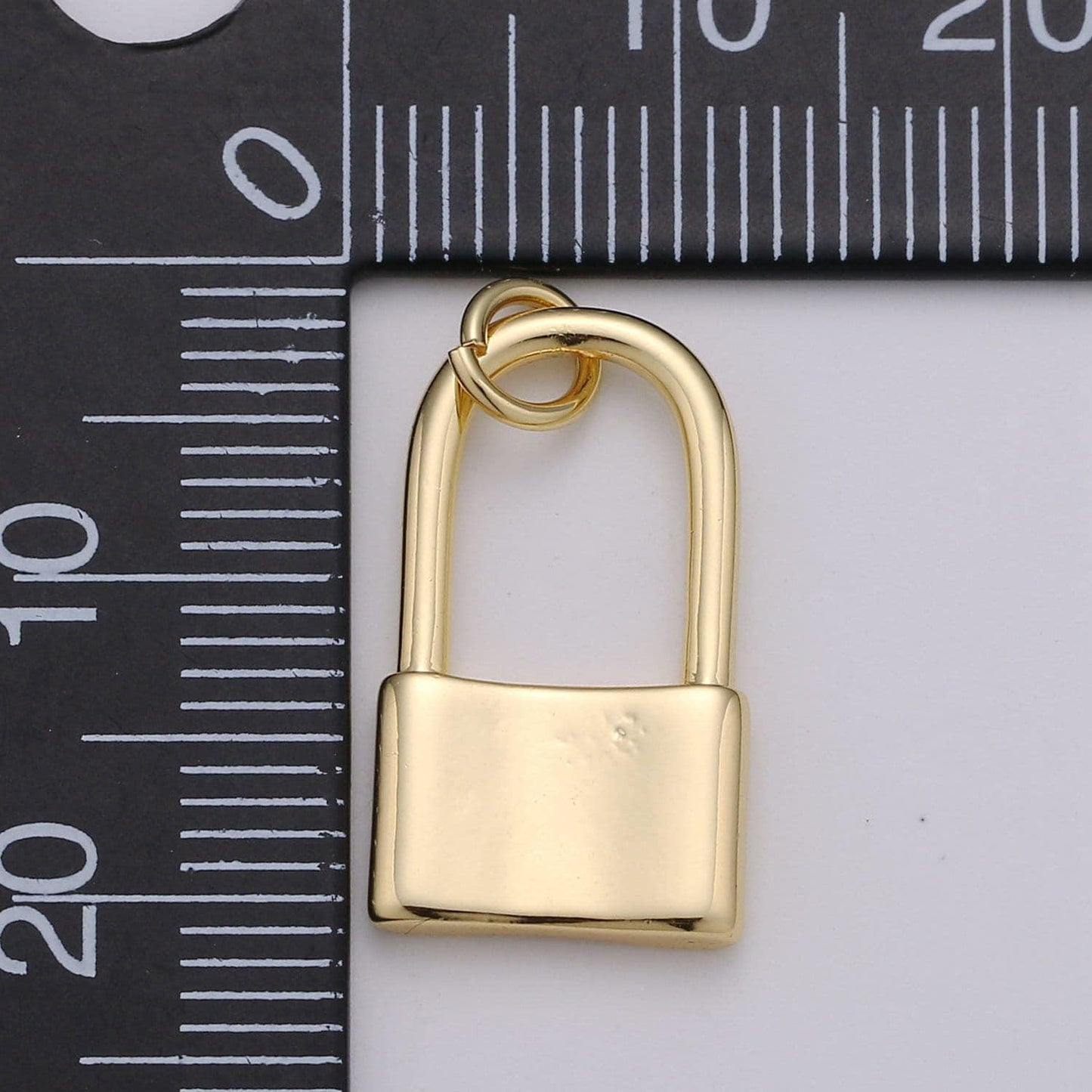 11x19mm dainty padlock charm in 24k gold filled lock charm for earring bracelet necklace. tiny small dainty gold lock charm