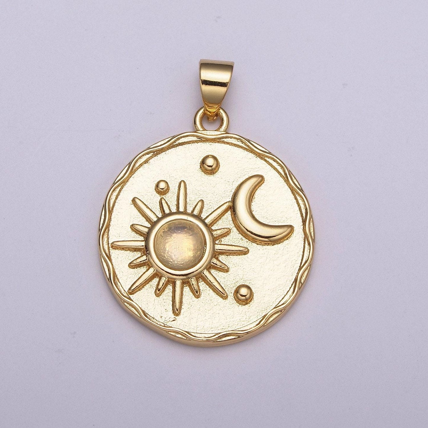 Gold star moonstone, red agate moon round circle charm medallion coin round geometric pendant for minimalist jewelry necklace,n-512 ~ n-513