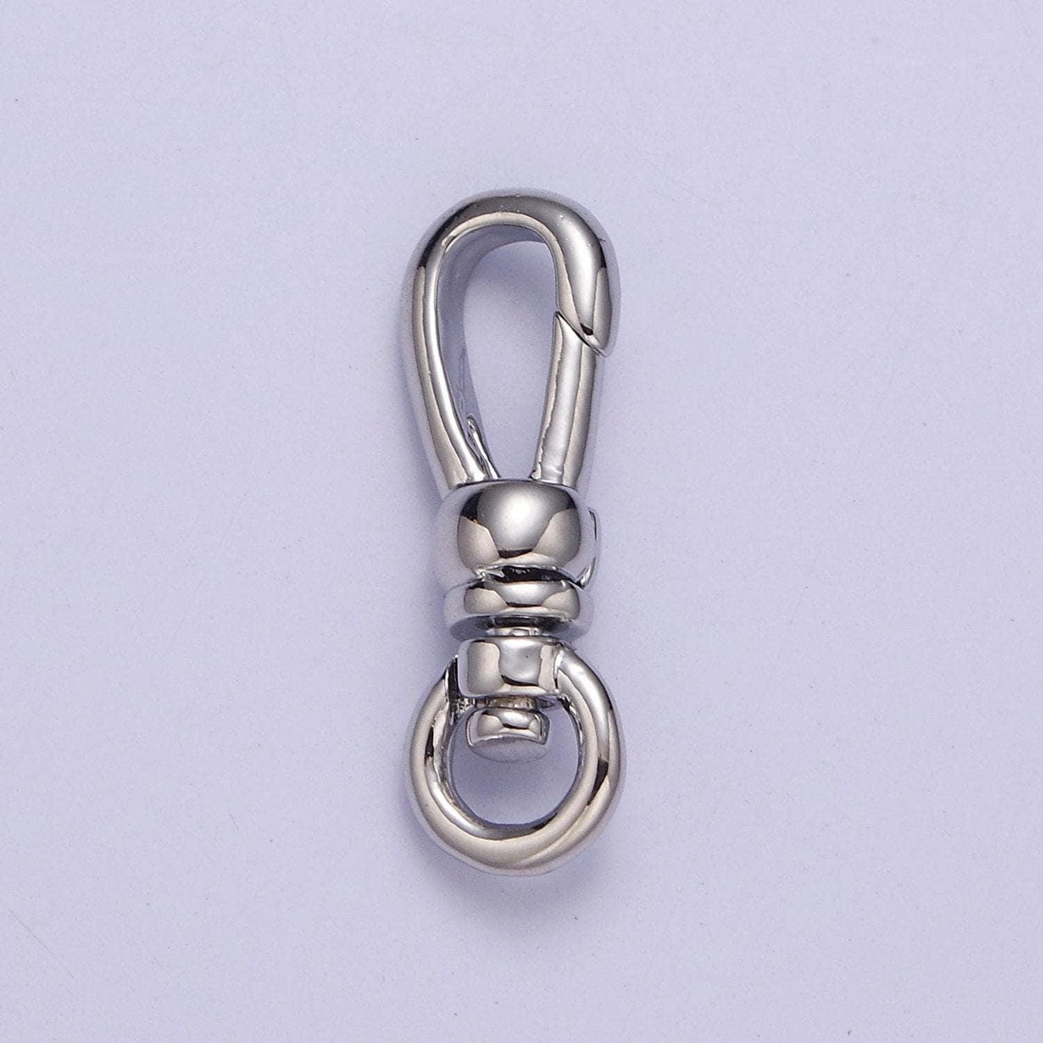 24k gold filled lobster swivel clasps, 19mmx6mm clasps in gold & silver color, l-719, l-720