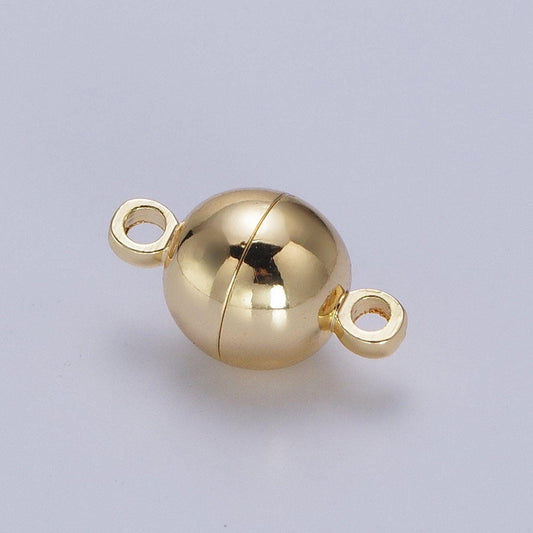 Gold magnetic jewelry clasp gold pill clasp dainty tube style clasp for jewelry making findings