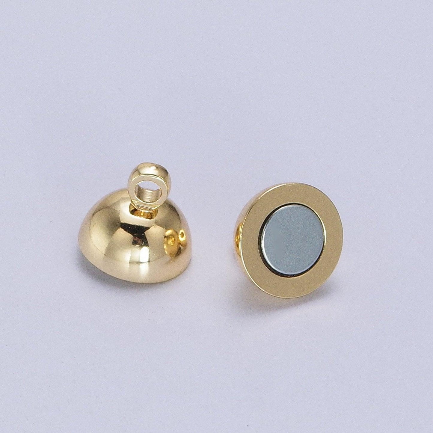 Gold magnetic jewelry clasp gold pill clasp dainty tube style clasp for jewelry making findings