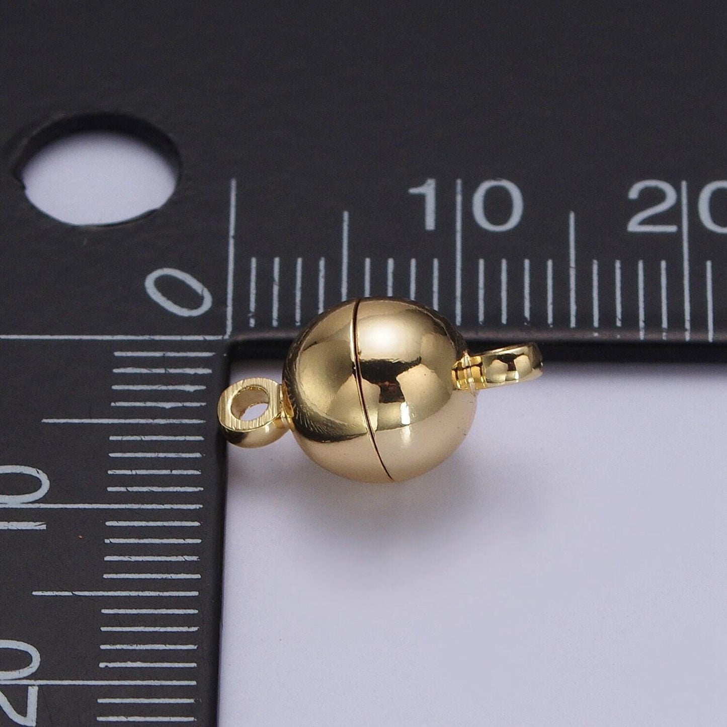 Gold magnetic jewelry clasp gold pill clasp dainty tube style clasp for jewelry making findings