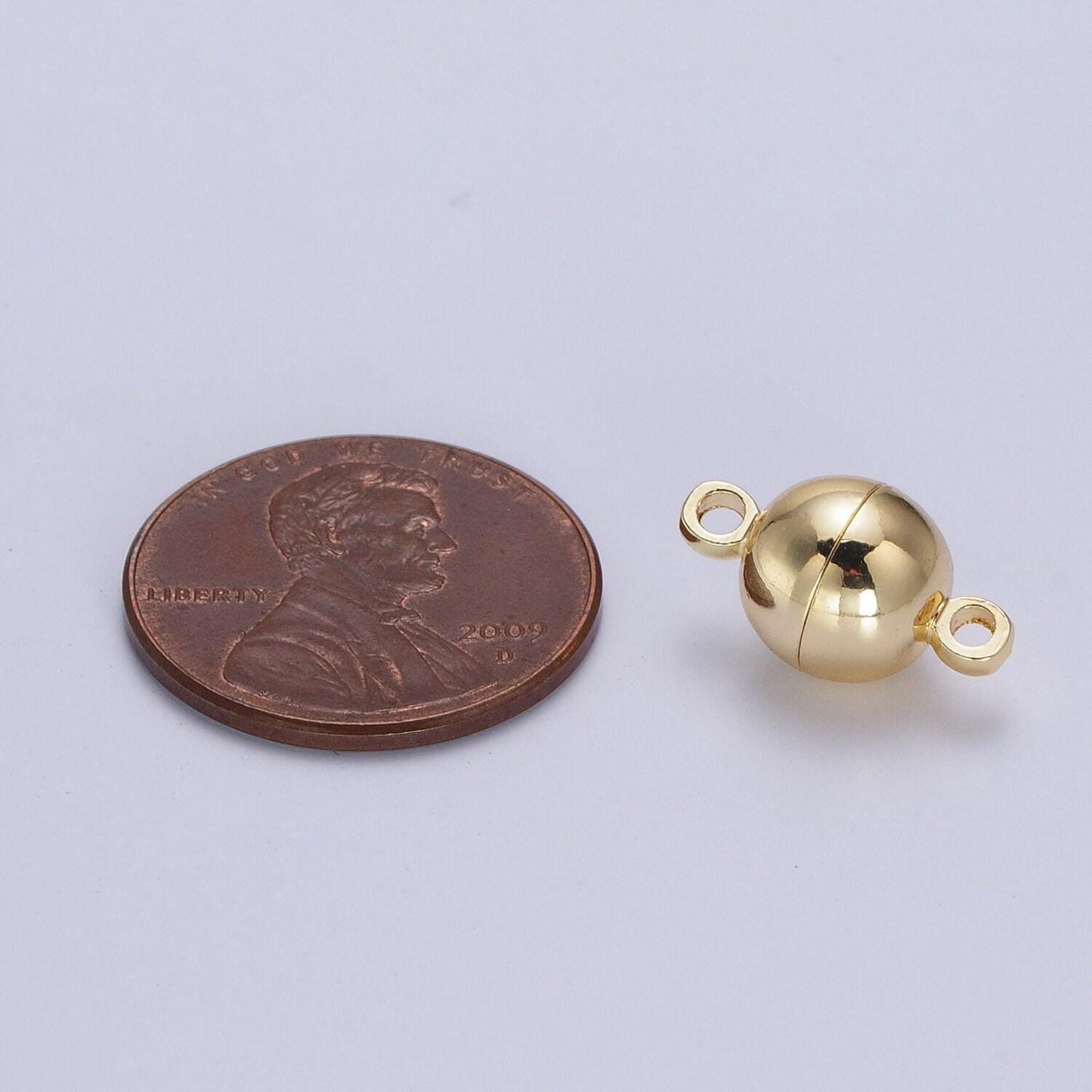 Gold magnetic jewelry clasp gold pill clasp dainty tube style clasp for jewelry making findings