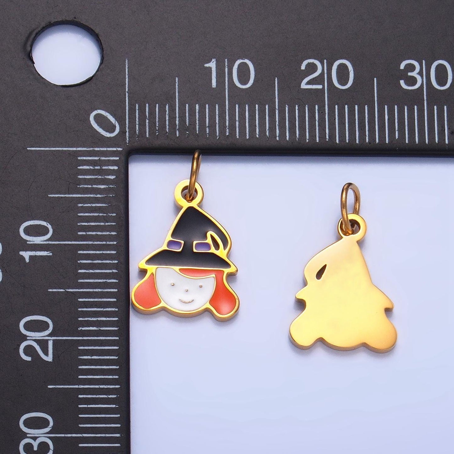 Limited edition hallowen charm colorful enamel pendant ghost hat pumpkin witch candy trick or treat fun bracelet necklace charm jewelry