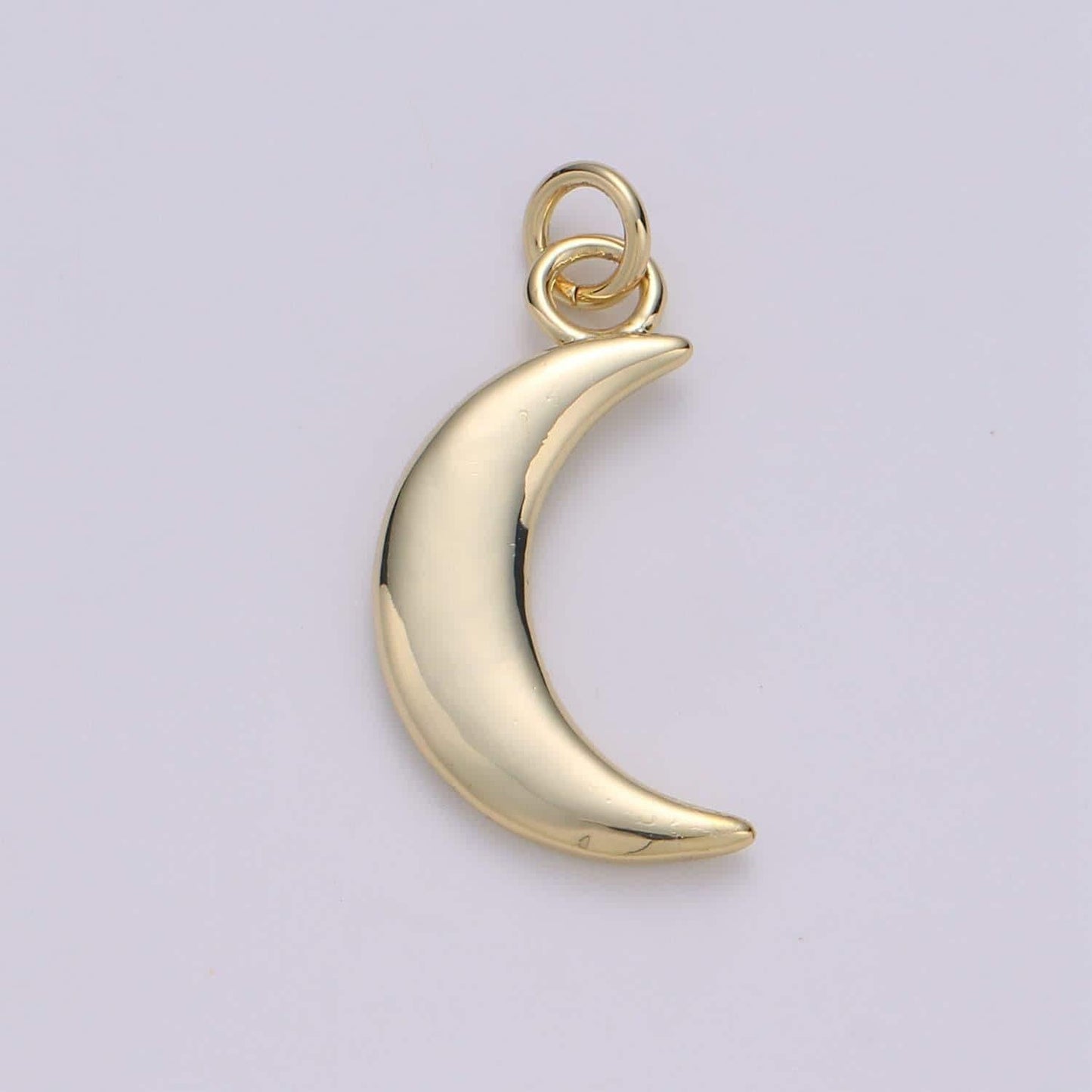 Crescent moon charm necklace, gold moon pendant necklace, celestial gold jewelry for earing, bracelet, minimalist jewelry,d-350