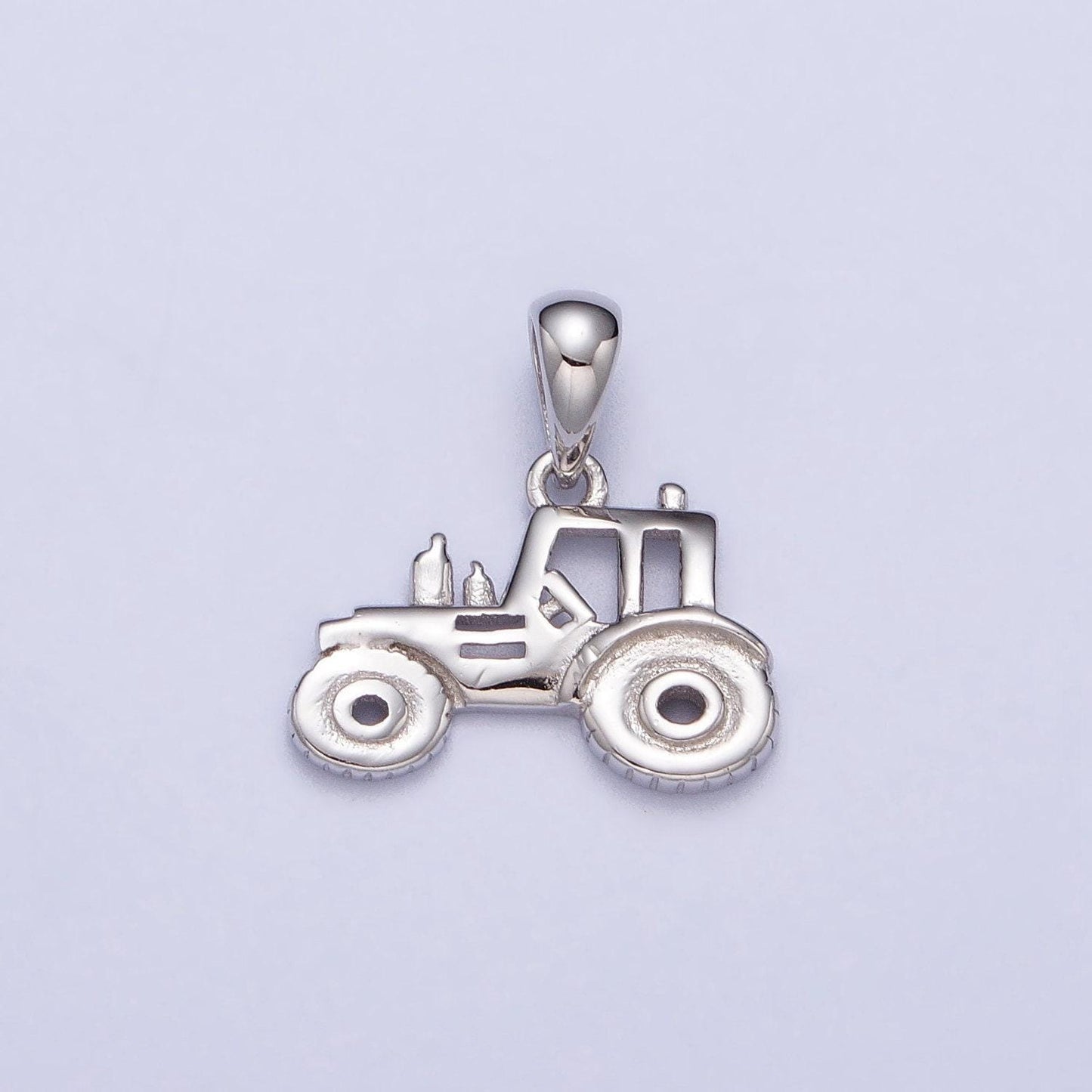 S925 sterling silver tractor charm for necklace bracelet pendant car farmer mix charm sl-388