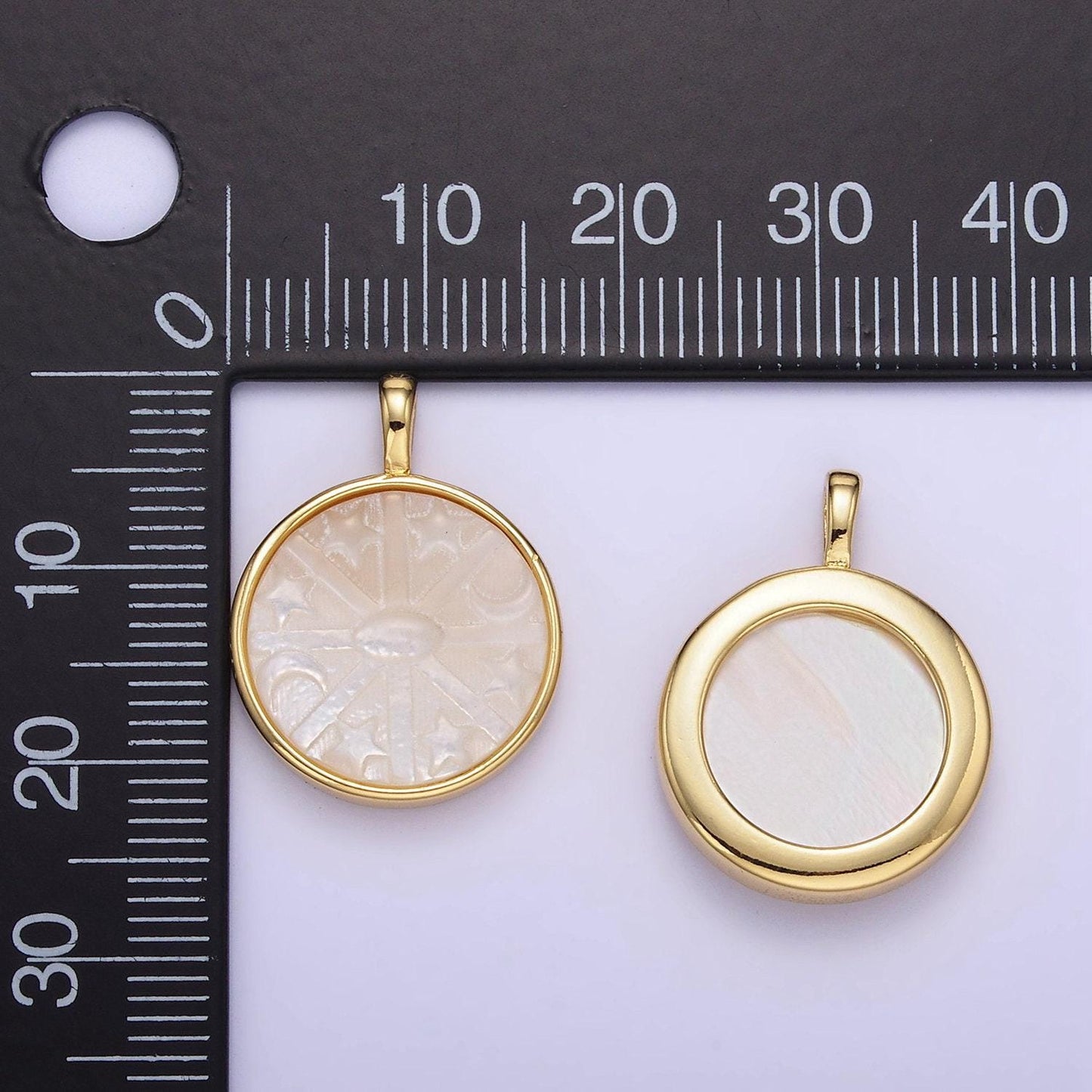 Gold pearl charm 24k gold filled star pendant dainty moon charm for bracelet necklace diy jewelry making supply aa1355