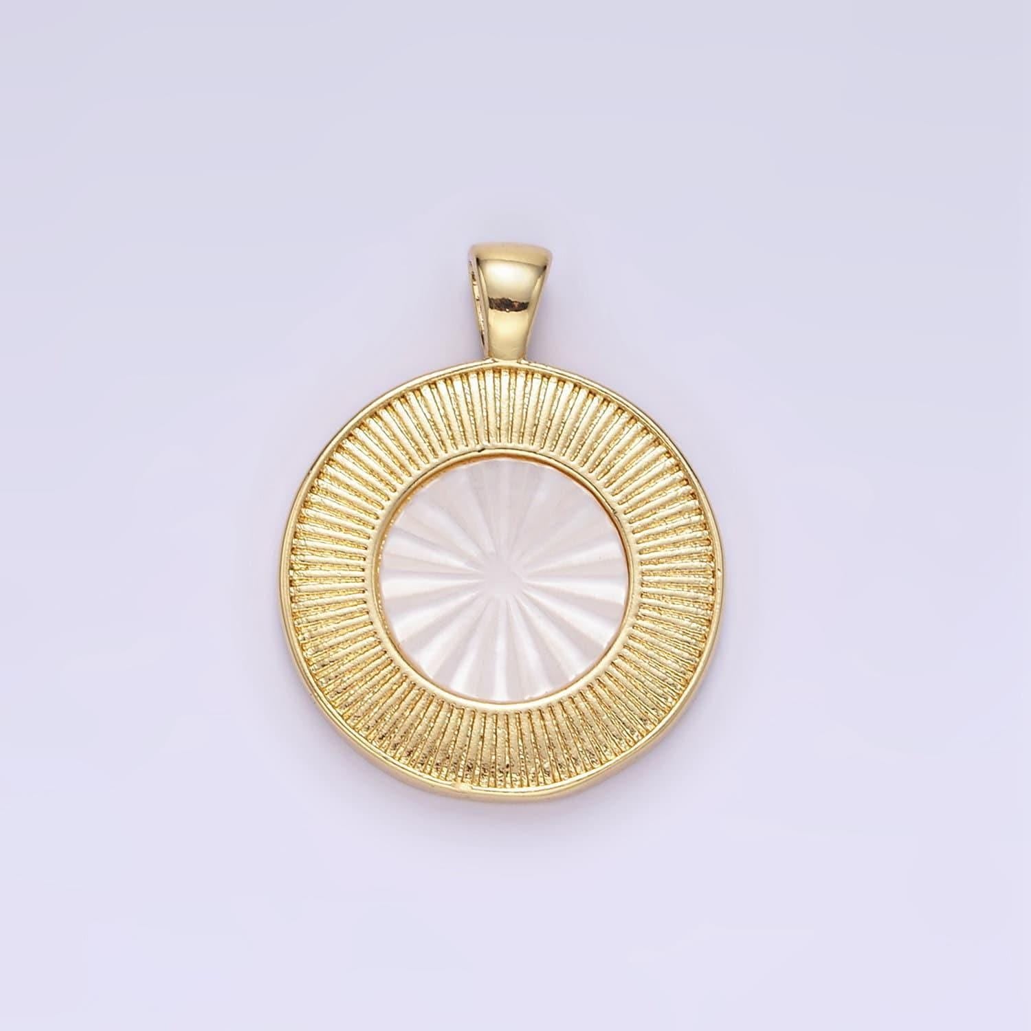 Gold filled sun charm, shell pearl sun charm sunshine, sunburst, celestial pendant, bohemian charms, jewelry diy | aa1335