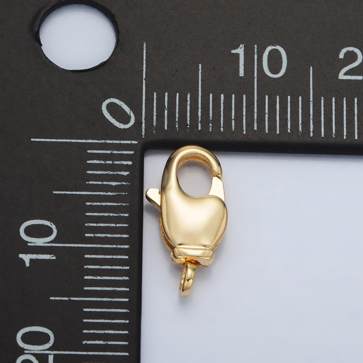 24k gold filled lobster clasps for bracelet necklace jewelry supply in gold z872