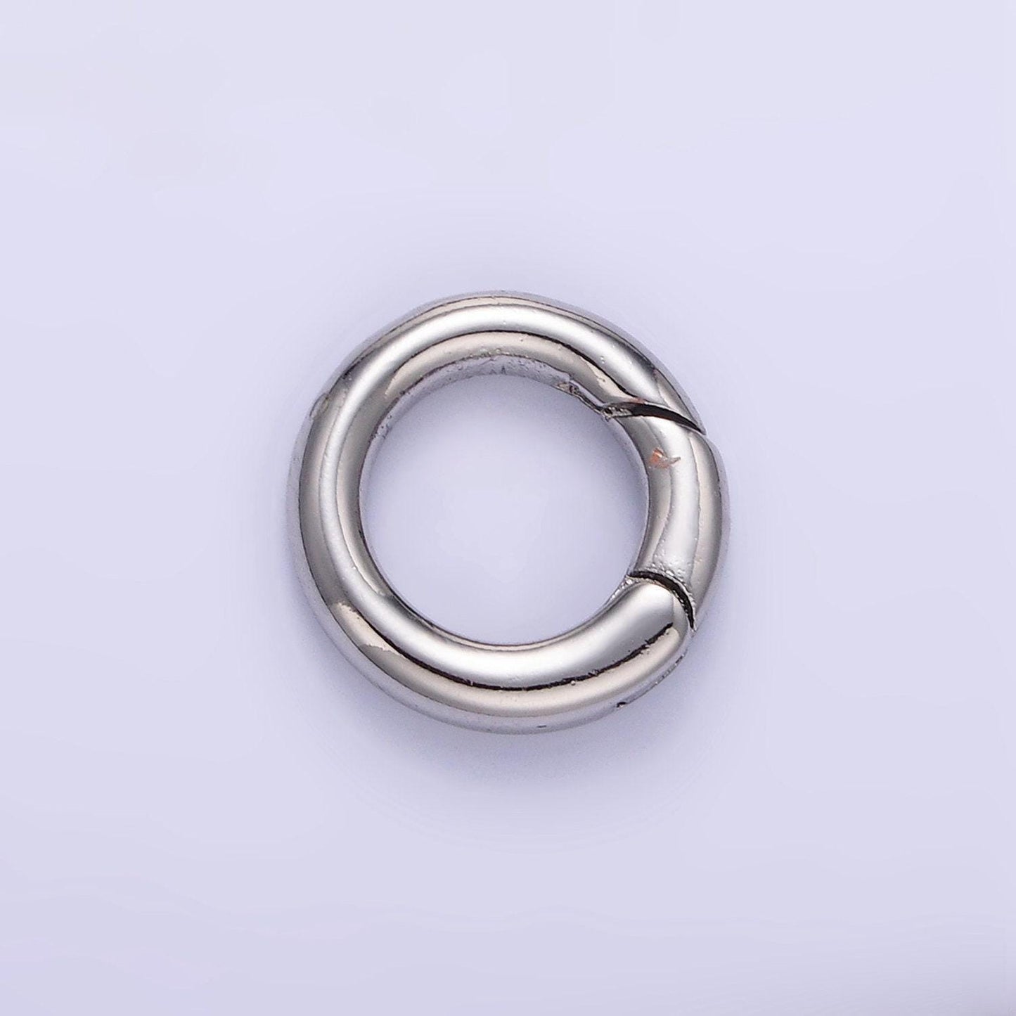 Mini push gate ring 14k gold filled clasp charm holder spring closure chain connector pendant enhancer bail for jewelry making supply l079