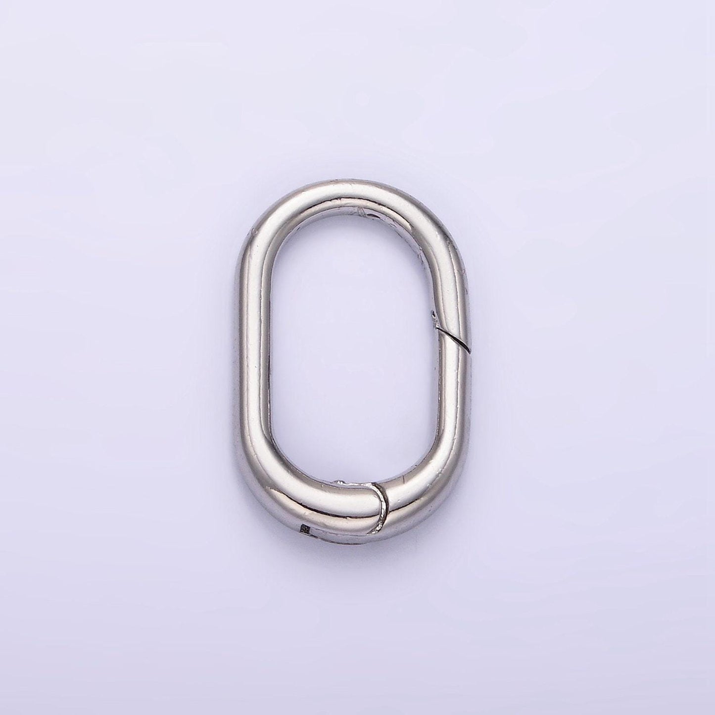Gold & silver wide oval clasp gold filled | z-803