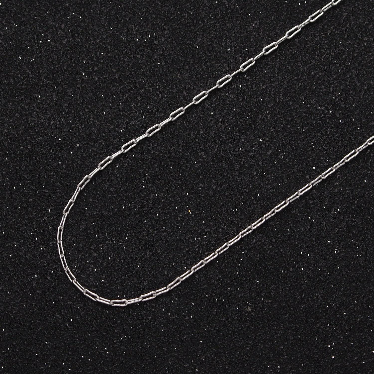 Gold filled rounded paperclip oval link unfinished gold, silver chain by yard for diy jewelry craft making | roll-1037 roll-1094