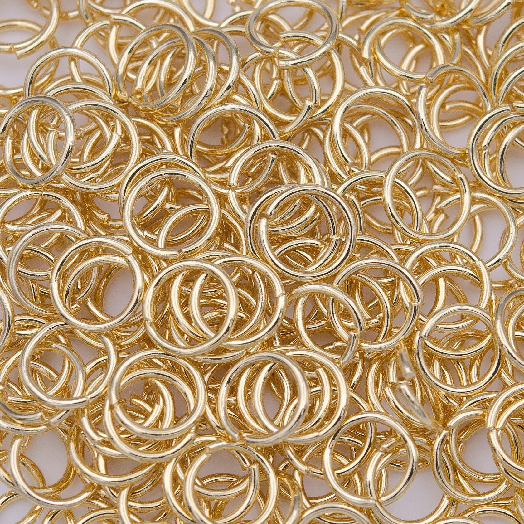 0.6mm x 5mm jump ring basic supplies gold split jump ring 22 gauge jump ring wholesale z-738