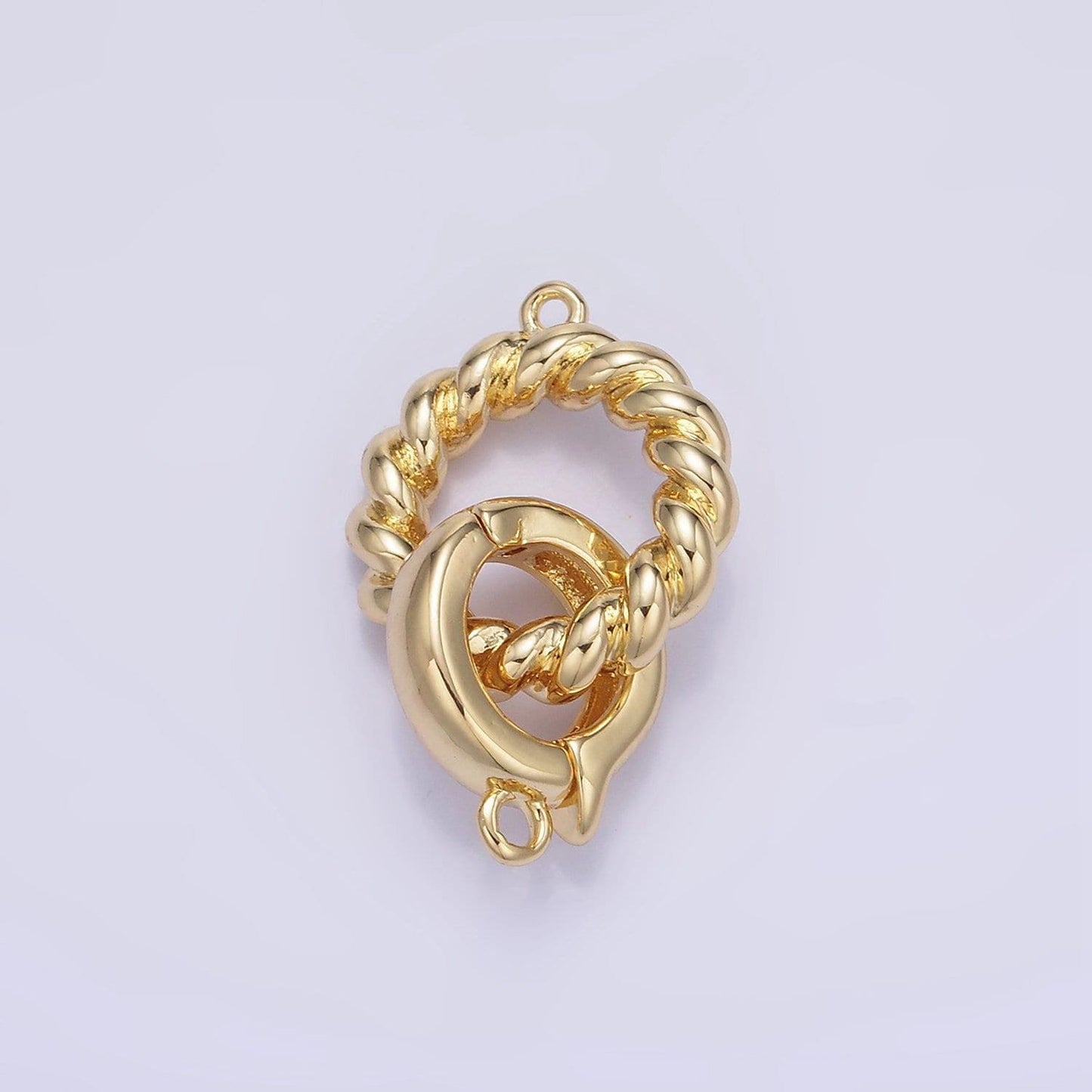 14k gold filled bail enhancer hinged interchangeable pendant bail with rope style pendant holder snap on bail z593