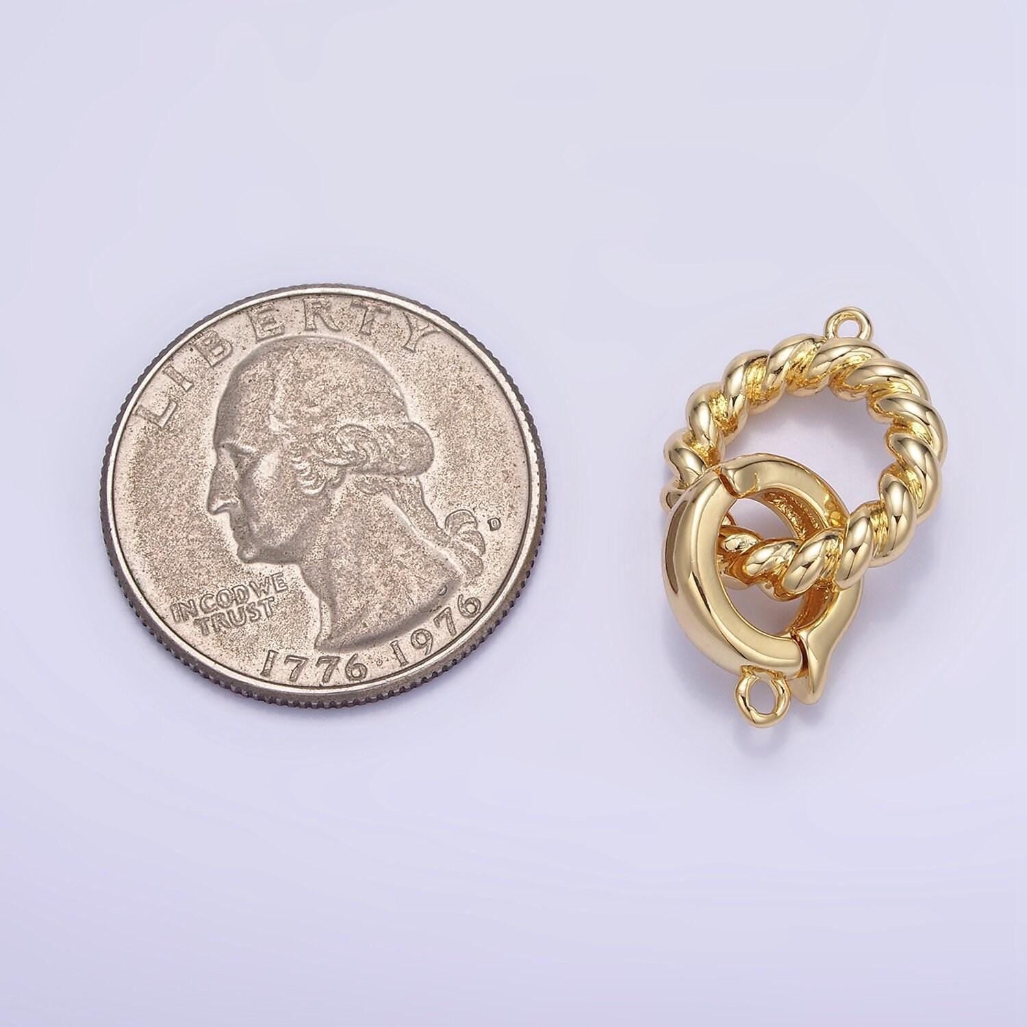 14k gold filled bail enhancer hinged interchangeable pendant bail with rope style pendant holder snap on bail z593
