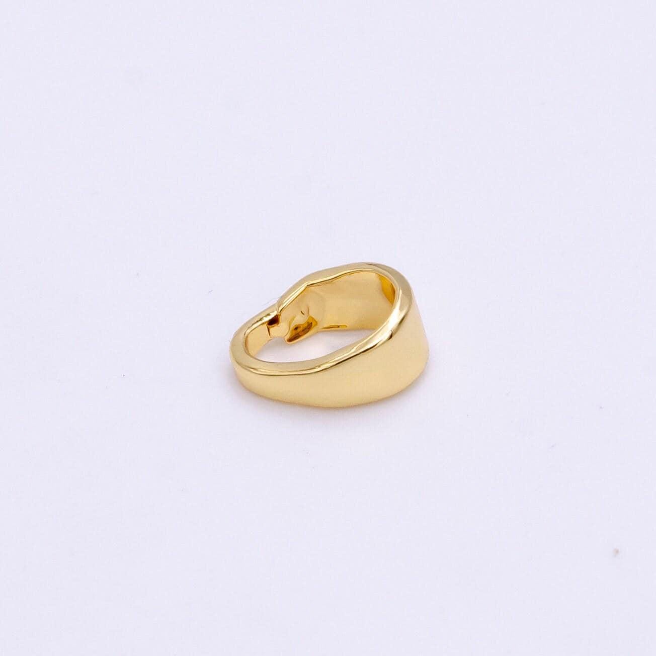 16k gold filled plain snap interchangeable charm holder jewelry supply| z491