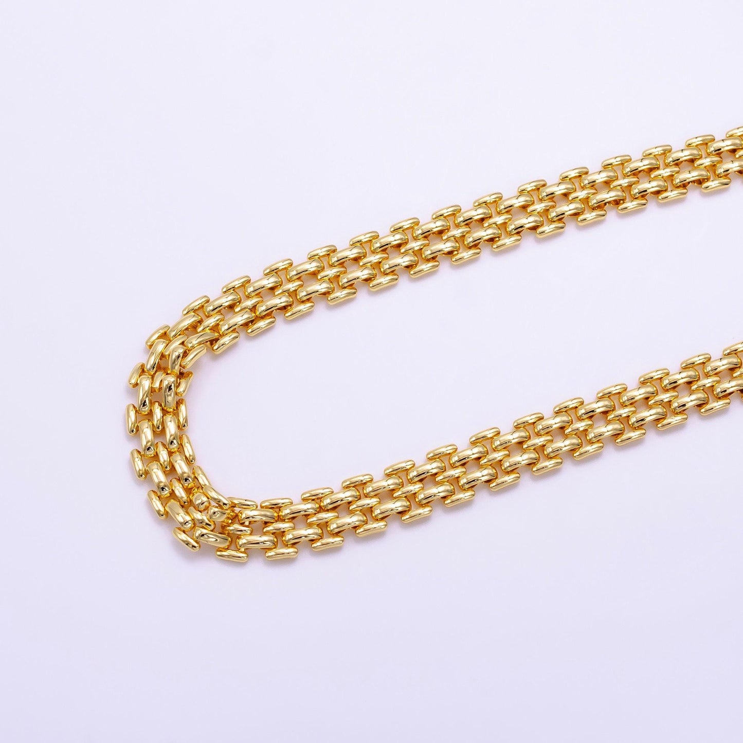 Layer gold panther chain necklace 16 inch long layering necklace statement necklace in 14k gold filled jewelry gift for her wa2473