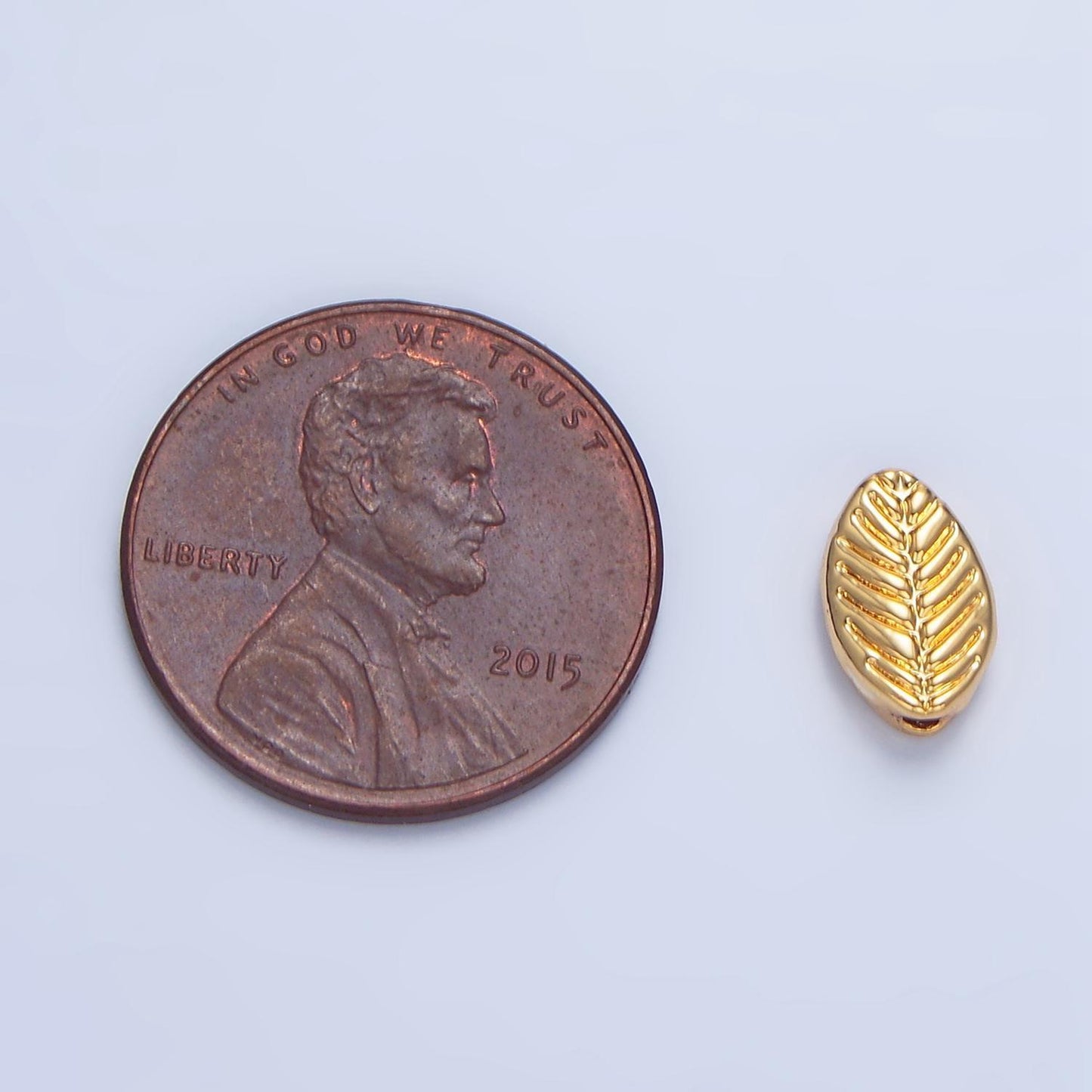18k gold filled leaf spacer bead dainty gold leaf beads charm spacer for bracelet necklace diy jewelry making supply b252