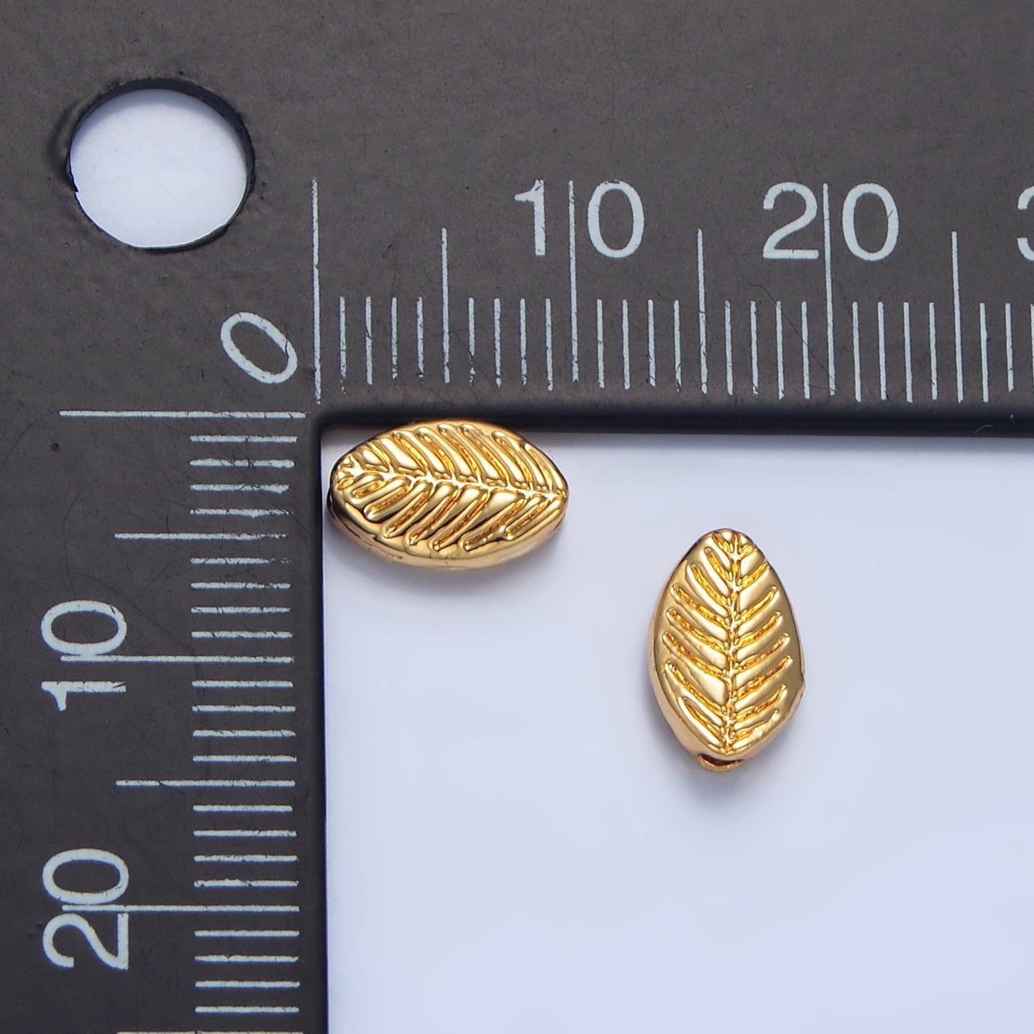 18k gold filled leaf spacer bead dainty gold leaf beads charm spacer for bracelet necklace diy jewelry making supply b252