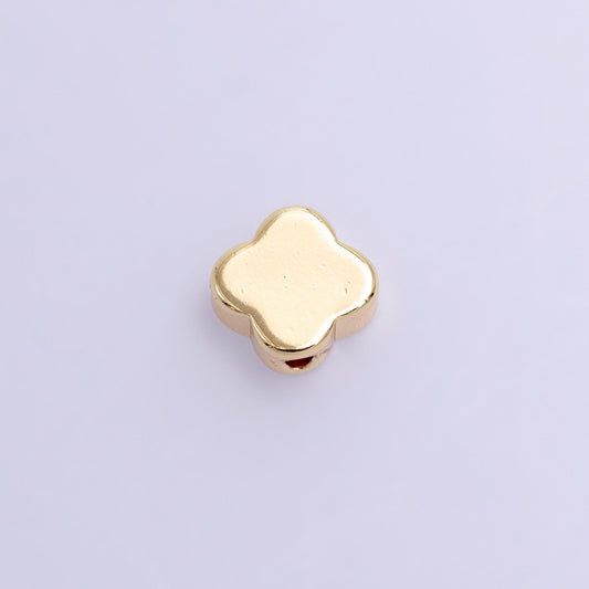 24k gold filled dainty flower spacer beads, clover beads, floral bracelet connector for bracelet jewelry making supply finding 9mm b103