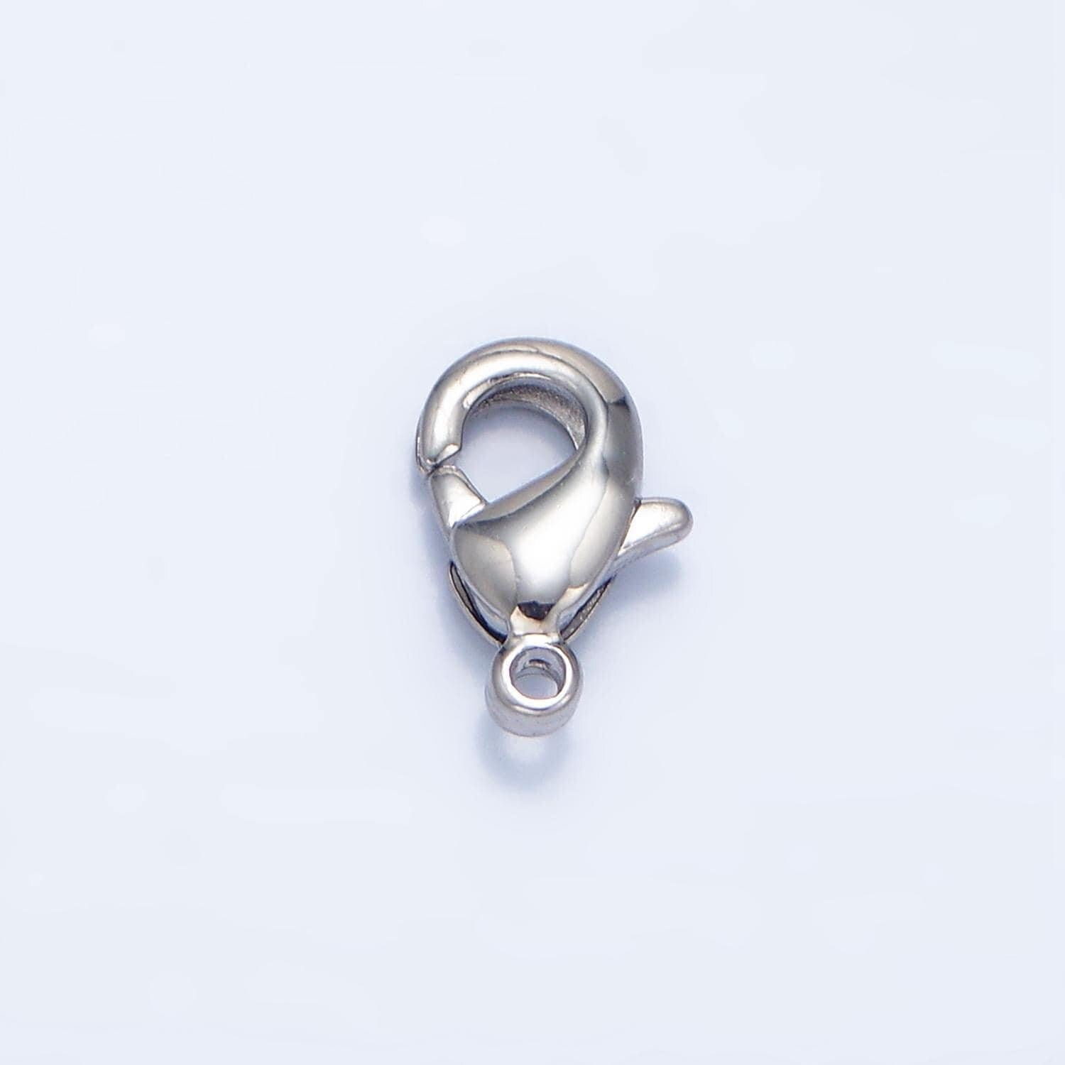 14k gold filled 15mm, 12mm, 10mm lobster claw clasps closure findings supply for jewelry making | z533 - z535