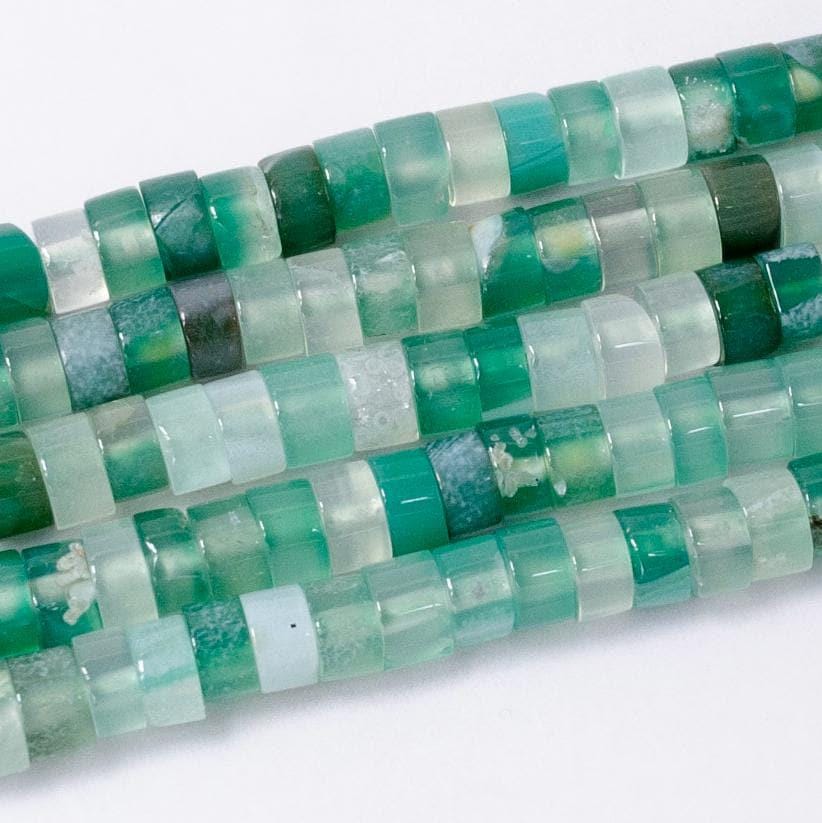 Mix white green aventurine heishi discs beads 4.5 x 2.5 mm beads for bracelet necklace component wa2696