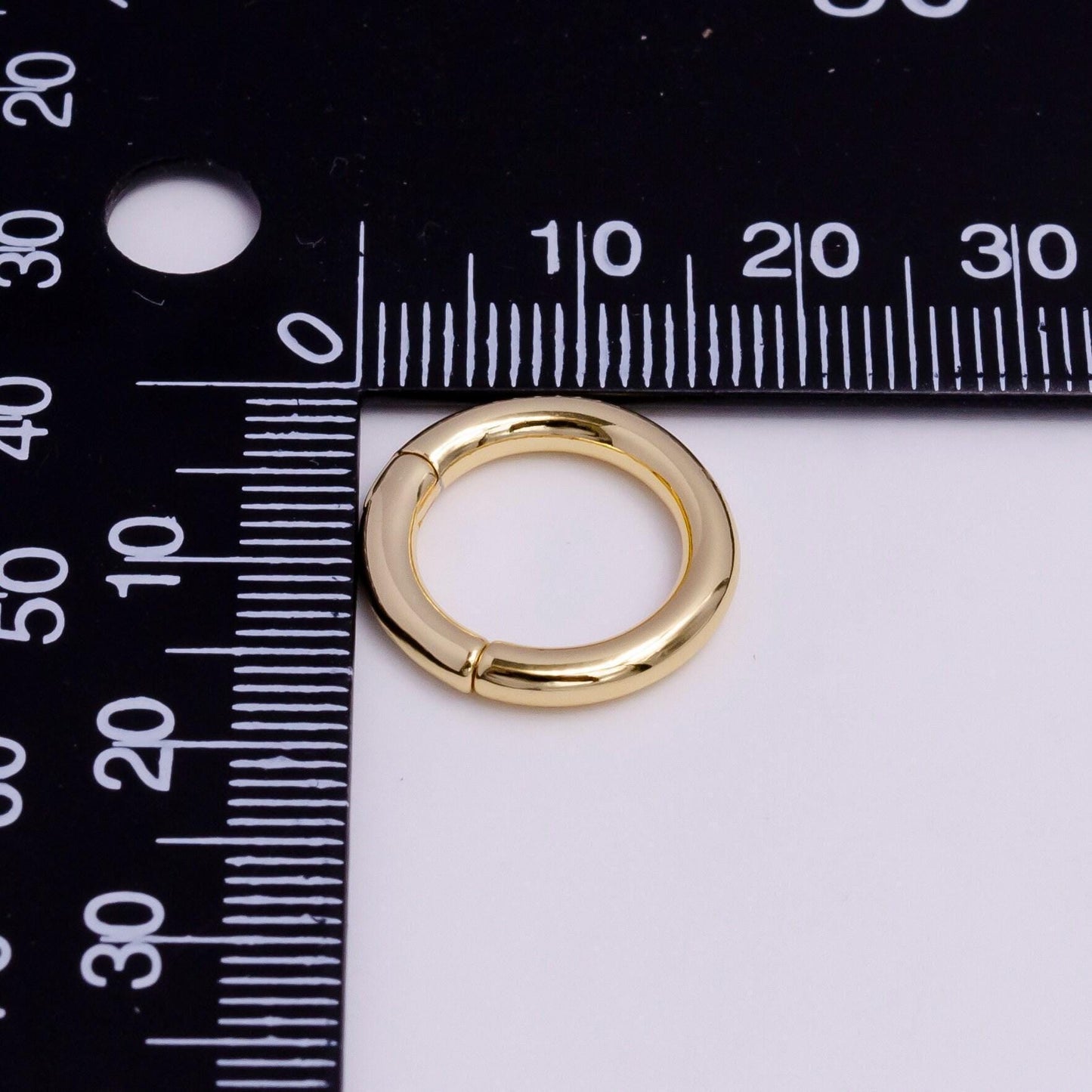 24k gold filled 16mm, 17mm pull round gate ring jewelry supply charm holder enhancer clasp | z378 z380