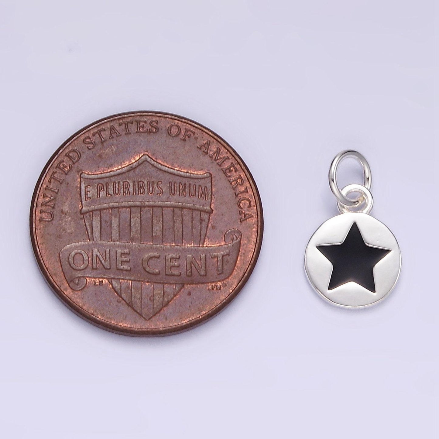 Mini black silver star charm s925 sterling silver star charm for add on charm bracelet necklace earring finding sl-020