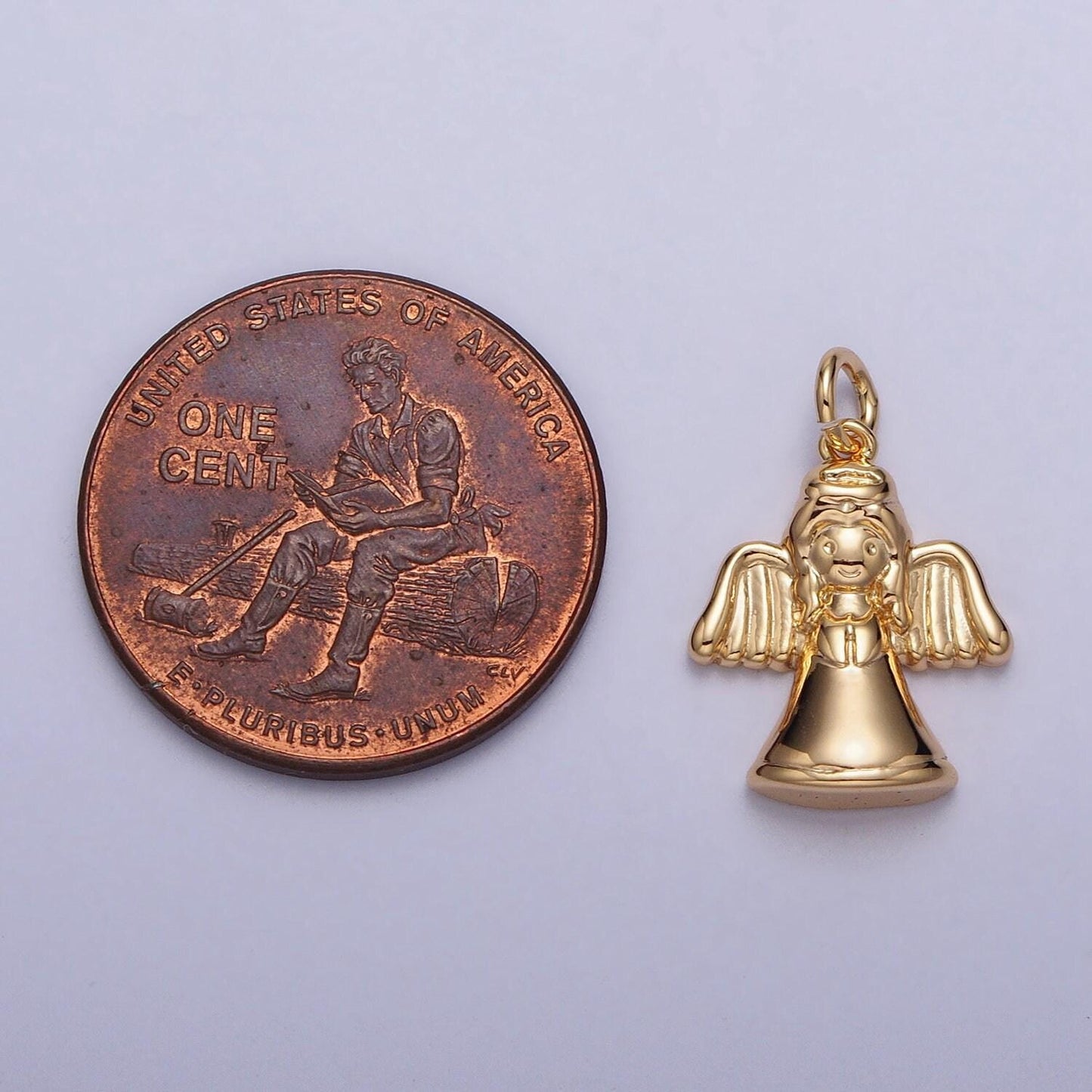 Miini gold angel charms cute angel pendant for bracelet necklace earring component for christmas religious jewelry making ac199