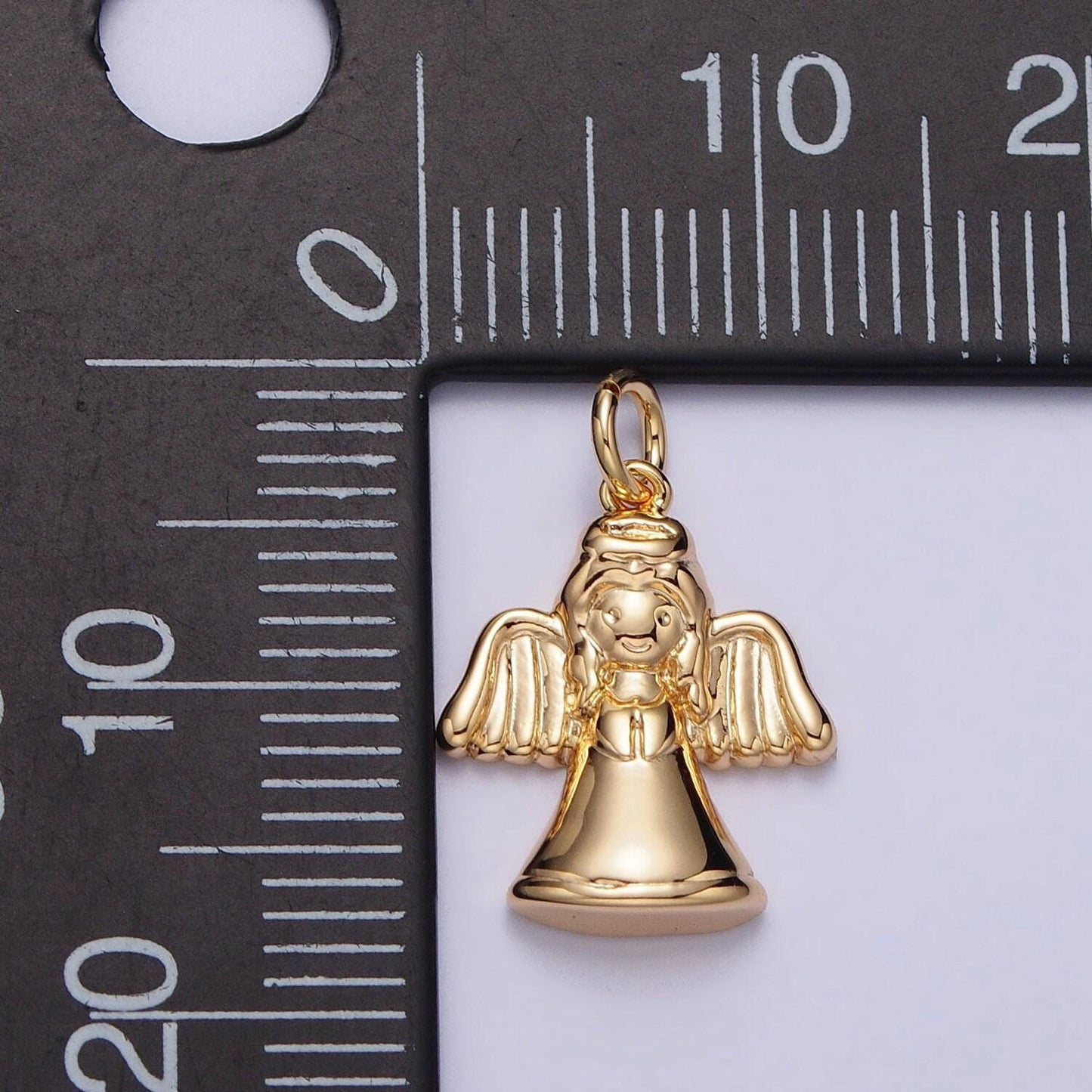 Miini gold angel charms cute angel pendant for bracelet necklace earring component for christmas religious jewelry making ac199