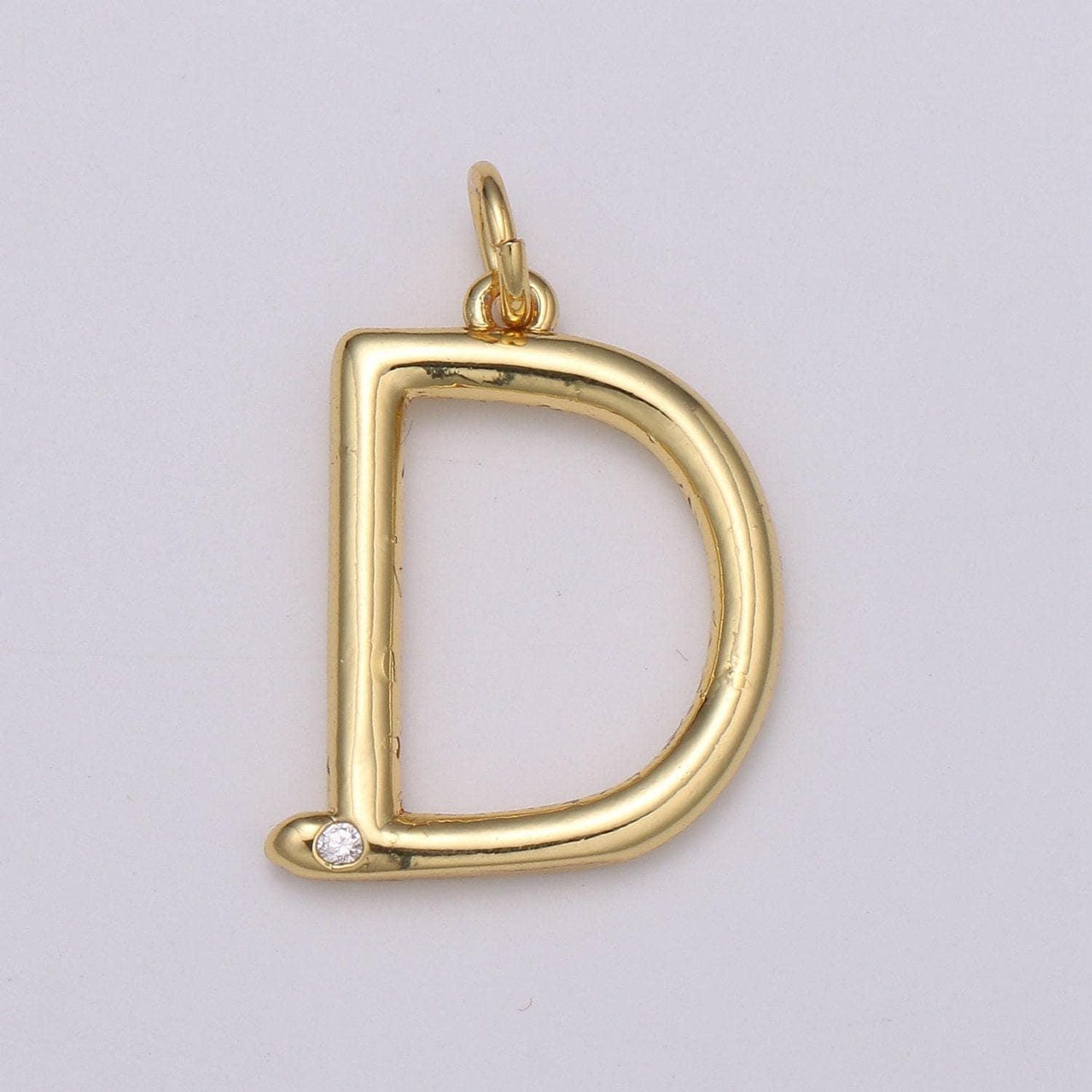 Gold letter charms, personalized charm, initial charms, bracelet charms, mini pendant charms for necklace charm 20x14mm,alph-15