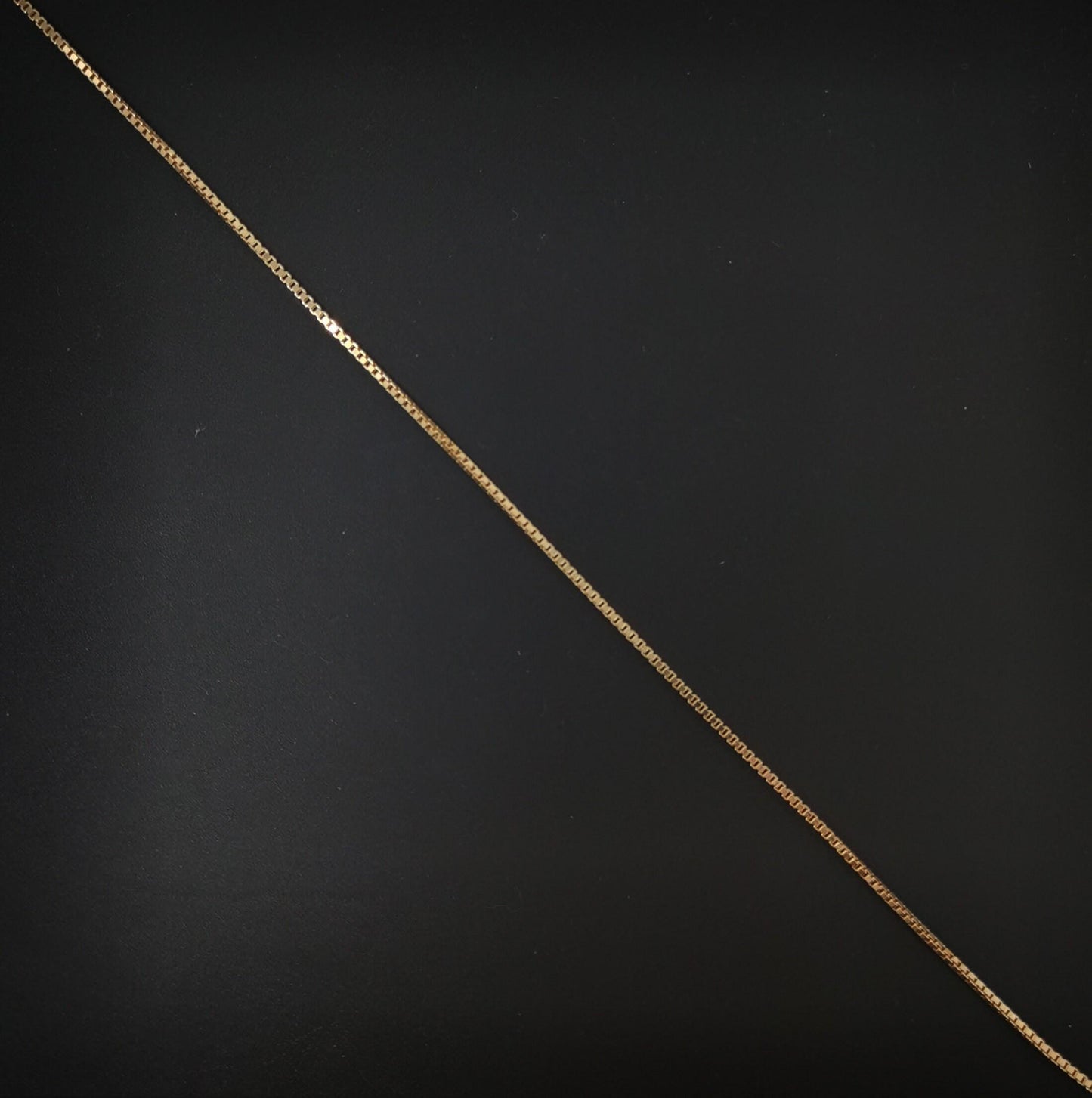 1pc 19.6'' x 1.2mm thickness ready to wear 18k gold rolo box chain necklace, layering dainty box chain for jewelry making charm, 743