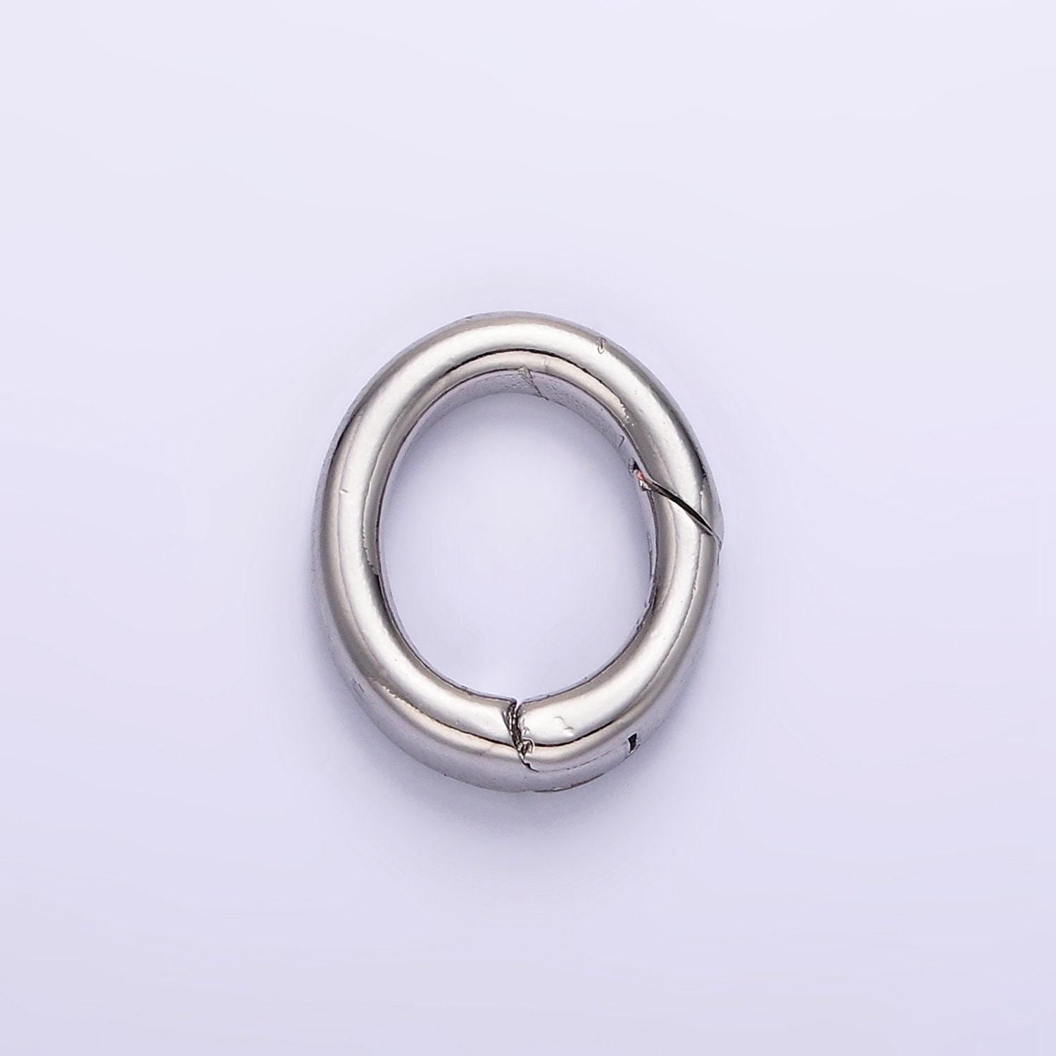Mini gold filled rings spring oval spring gate ring clasp for jewelry small oval push gate snap hook for charm holder jewelry making z-798