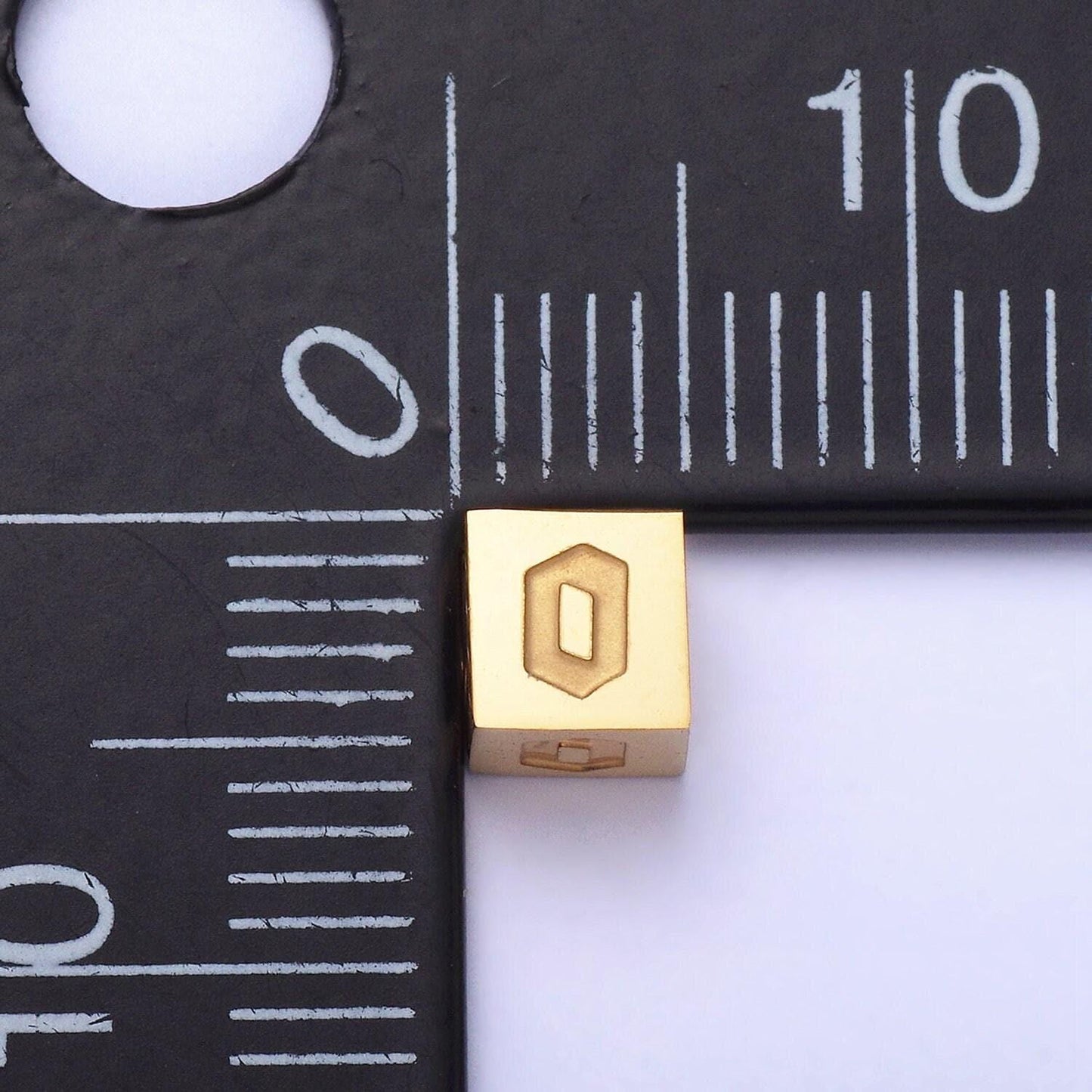 Gold stainless steel gothic letter bead spacer old english alphabet for bracelet necklace jewelry initial charm supplies tarnish free a-937