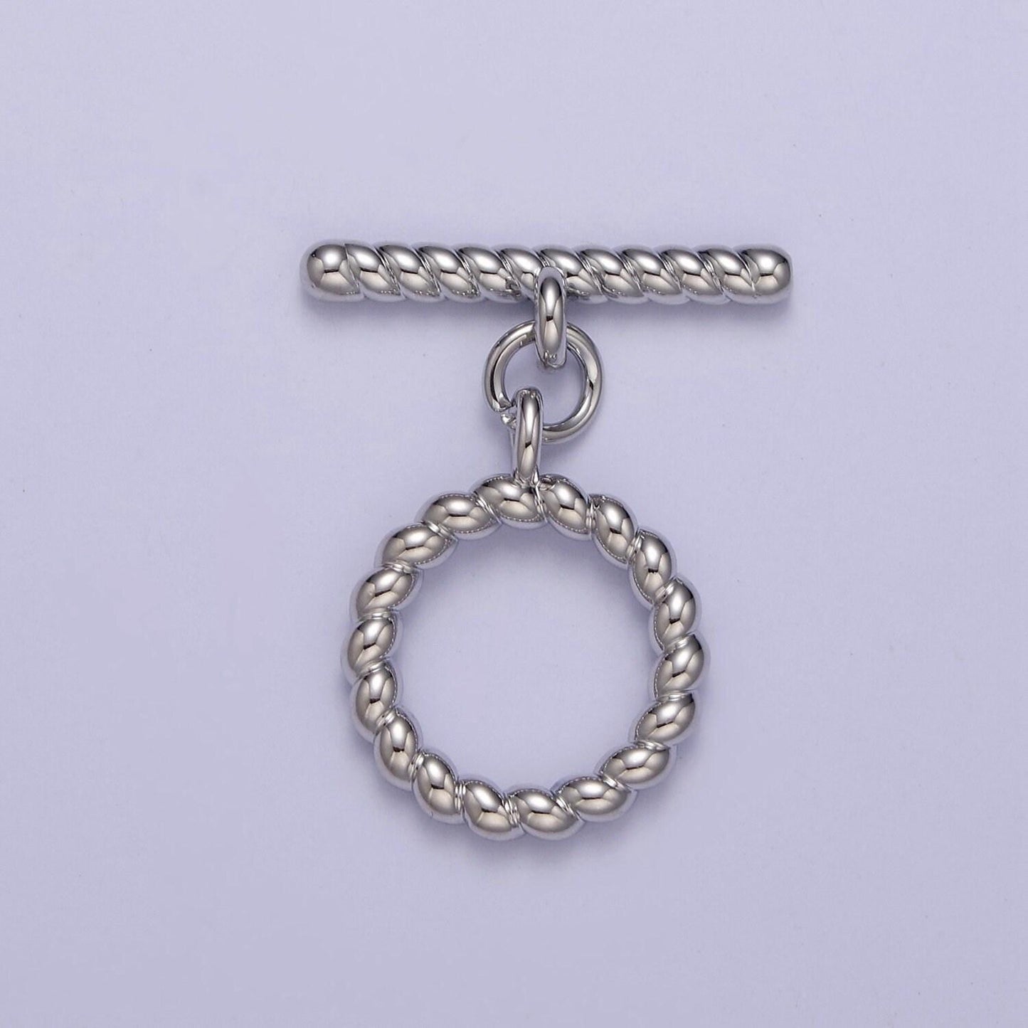 Gold round toggle clasp, bracelet necklace jewelry clasps, 24k gold filled ot clasp l-713