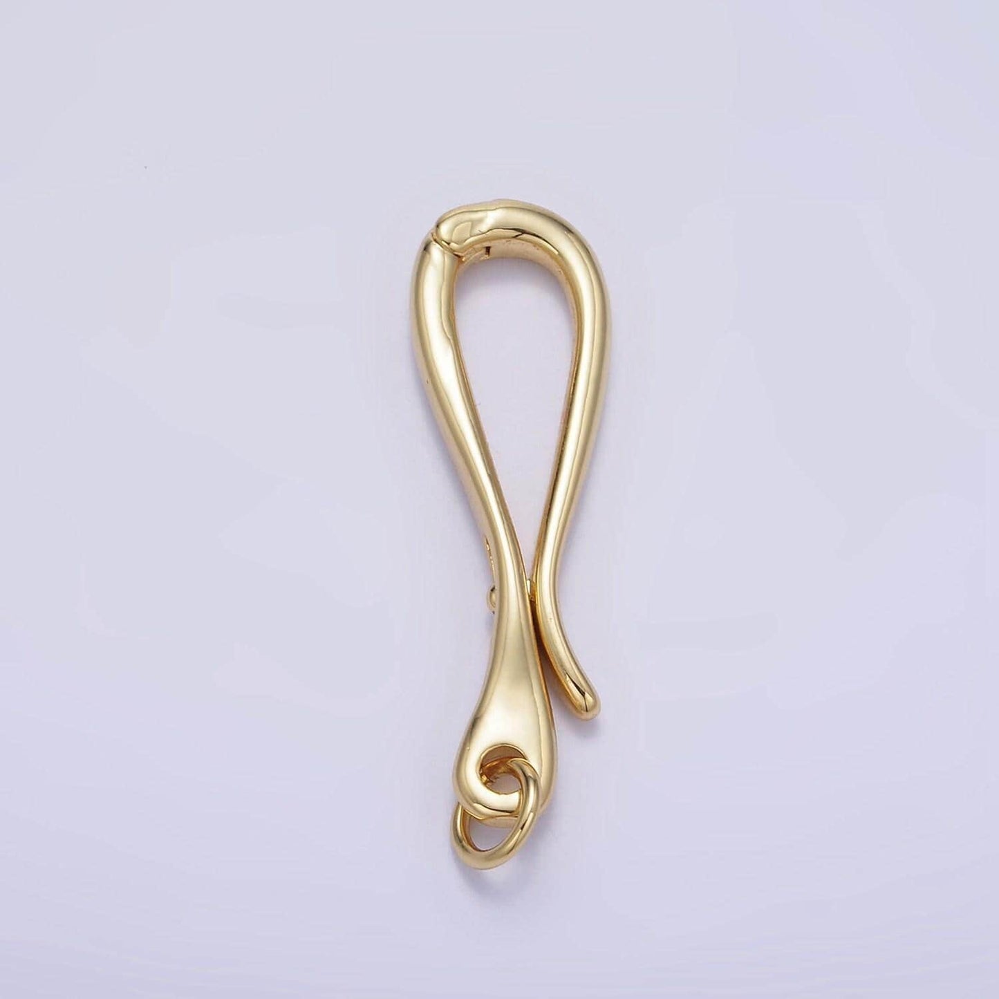 14k gold filled hinged push clasp charm bail for necklace bail enhancer snap bail clasp charm for charm bar supply component jewelry making