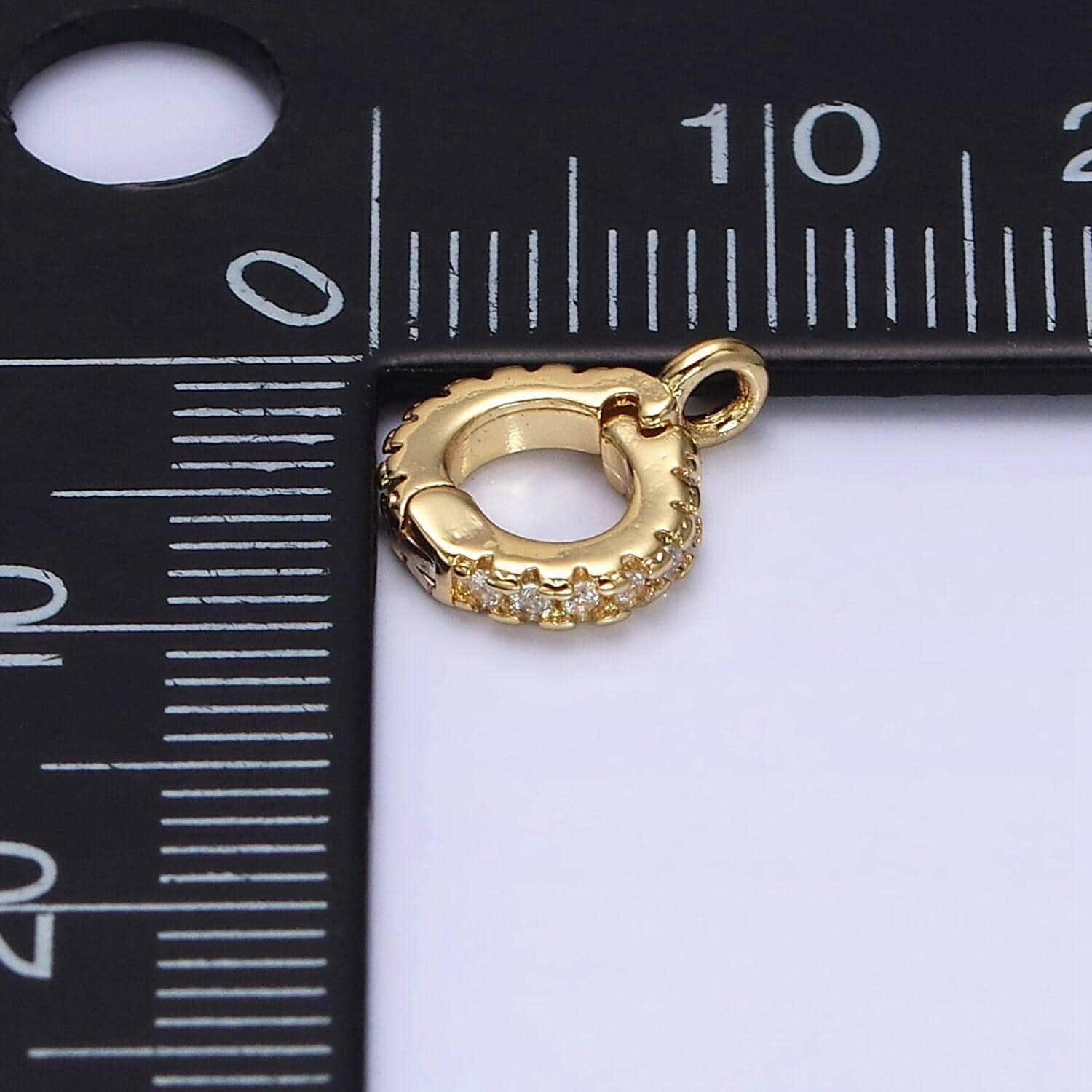 1x removable bail interchangeable pendant bail with loop for pendants and charms 14k gold filled micro pave cz clasp for jewelry making z402