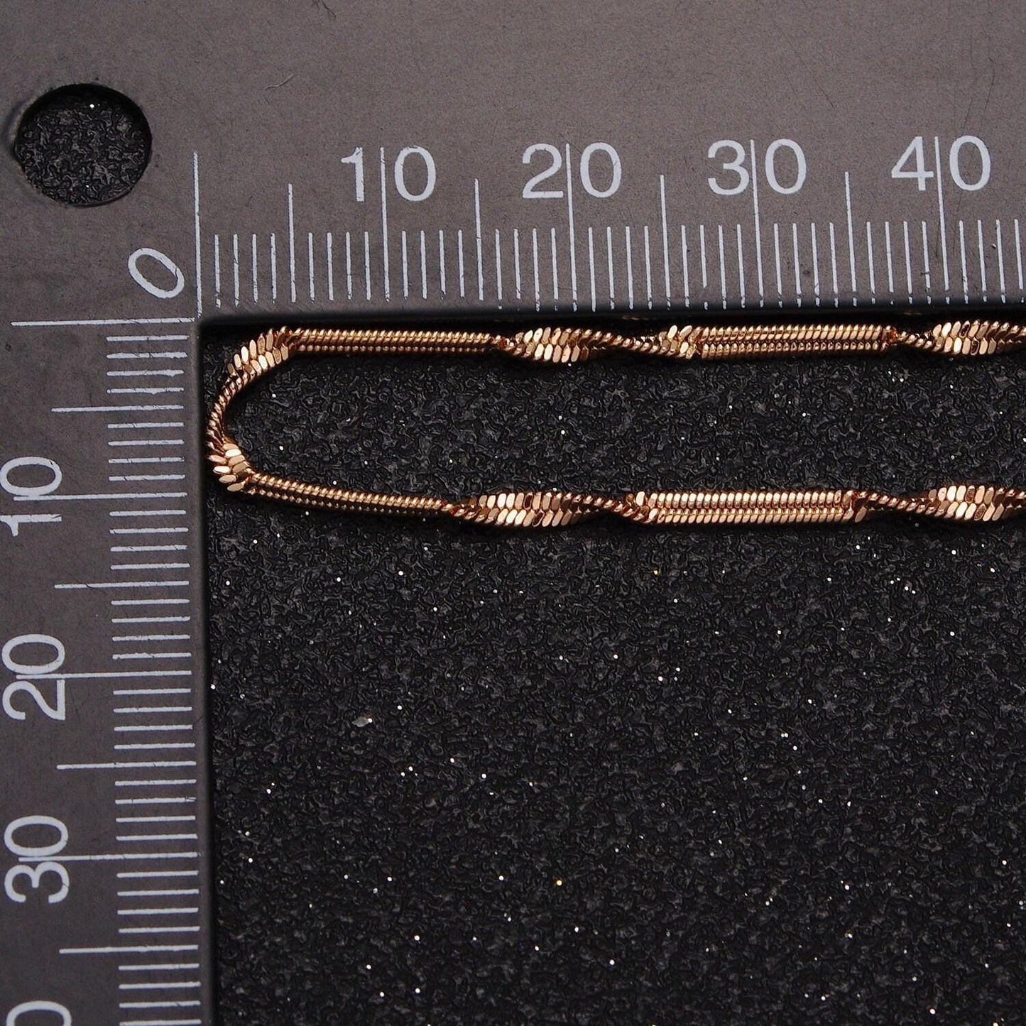 1pc 18.5'' ready to use gold twisted necklace chain, layering rope chain dainty necklace, for pendant charm necklace making wa-1603