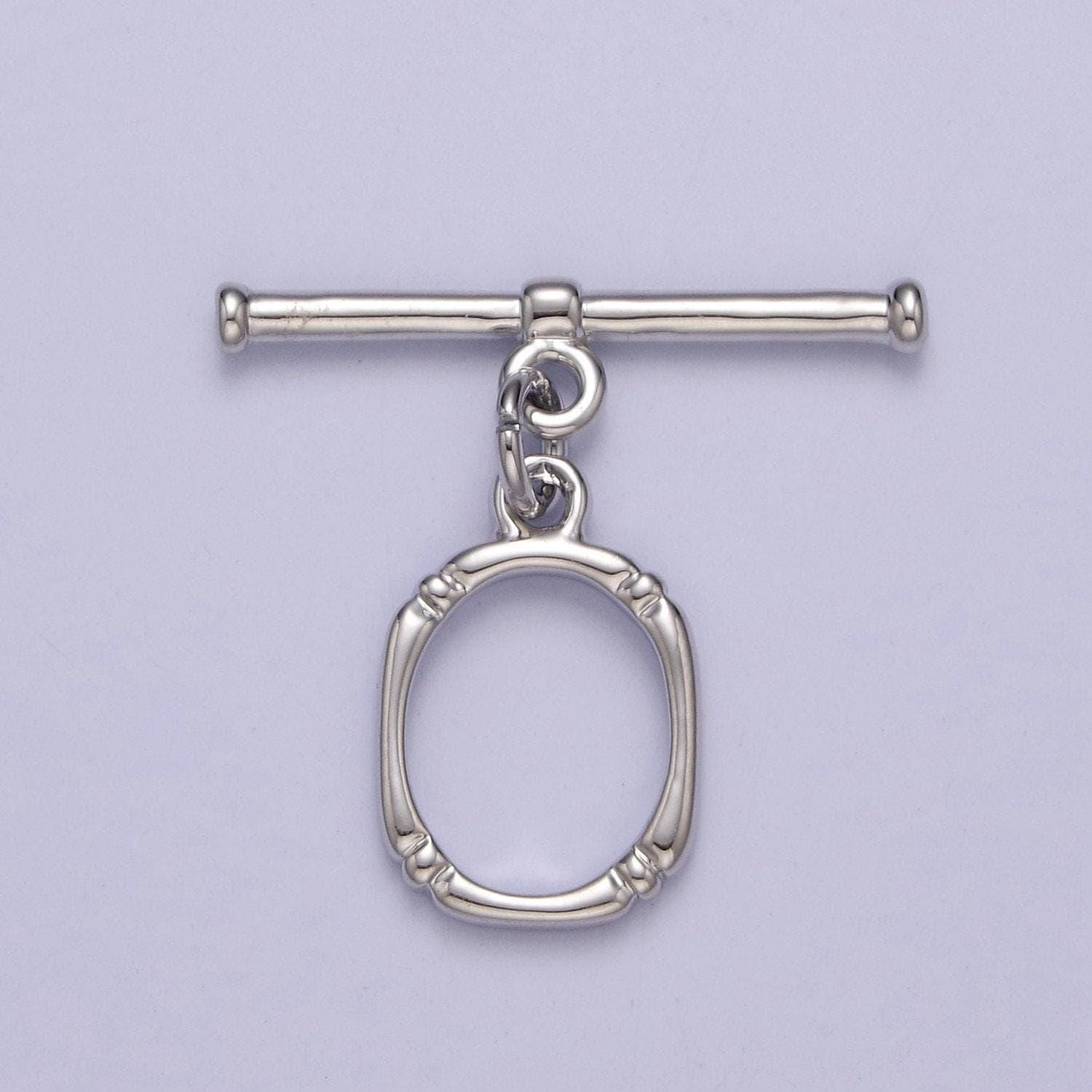 24k gold filled round oval clasp, jewelry clasp ot clasp findings l-684