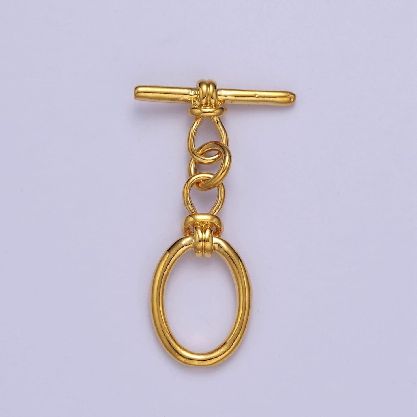 24k gold filled oval toggle clasp, jewelry clasp ot clasp findings l-699
