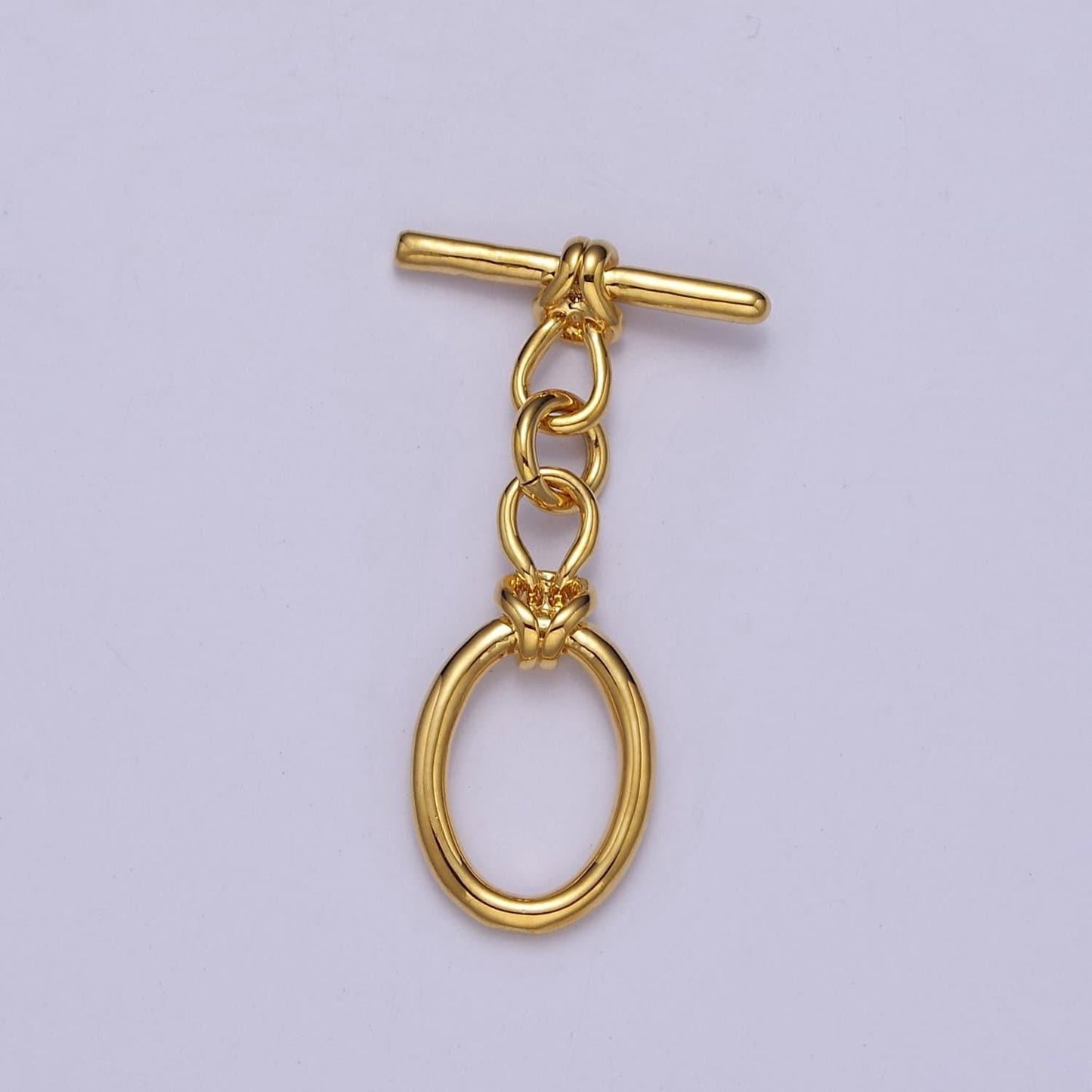 24k gold filled oval toggle clasp, jewelry clasp ot clasp findings l-699