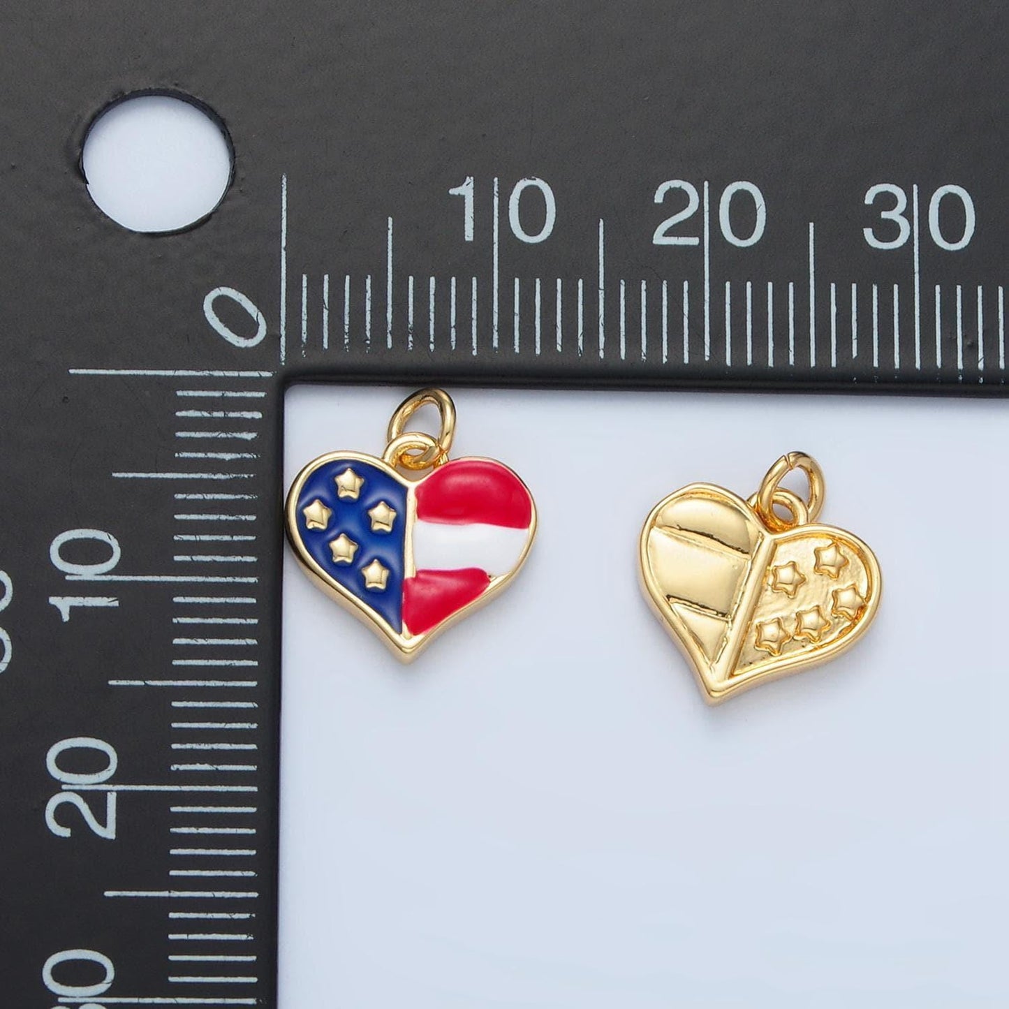 Enamel gold american flag charm for election jewelry united states patriotic vote presidential 4th of july inspired necklace bracelet n770