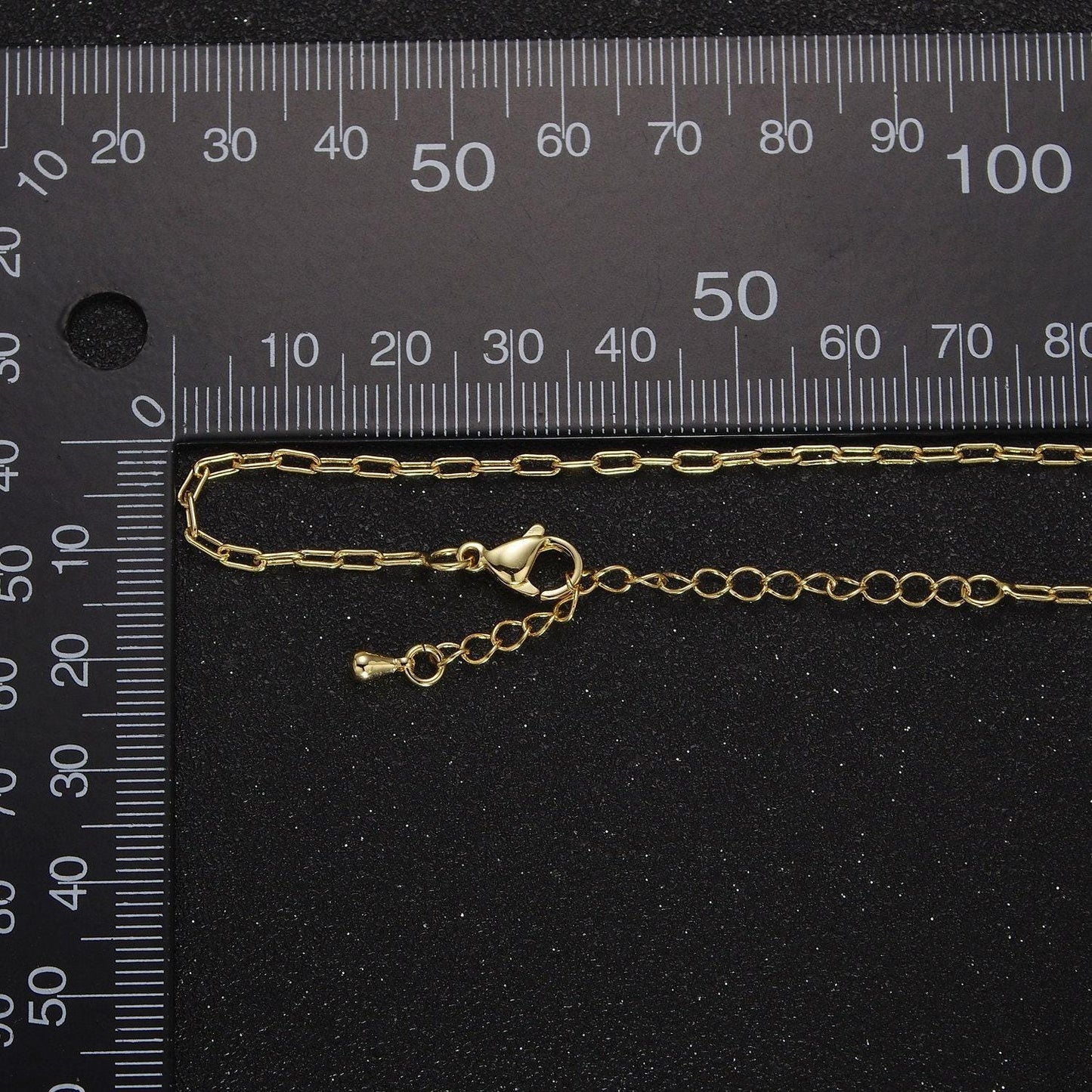 Dainty paper clip chain necklace ∙ 14k gold filled necklace cable link chain 18 inch + 2.5 inch extender ready to wear wa-889