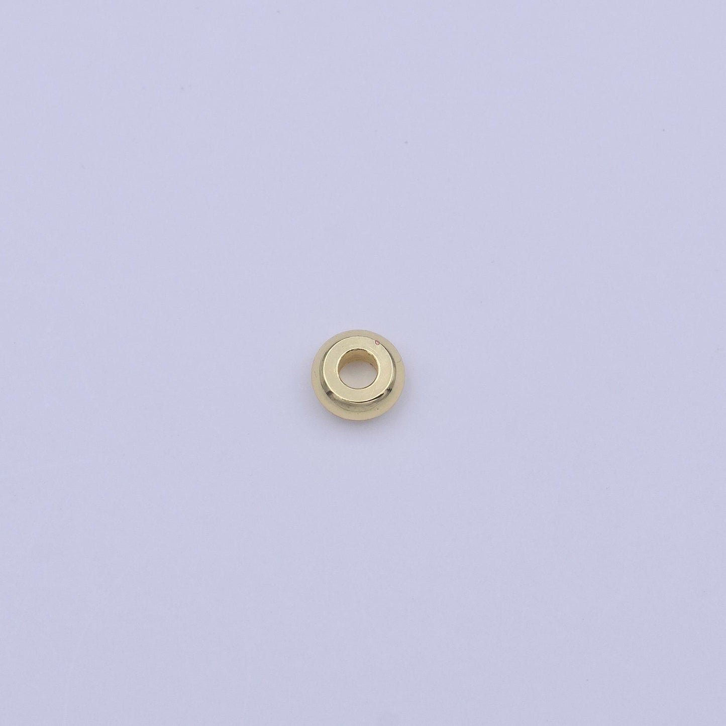 50x gold smooth flat round beads spacer beads, rondelle bead accents, bead accessories jewelry making diy bracelets necklaces 4,6,7,8mm bead