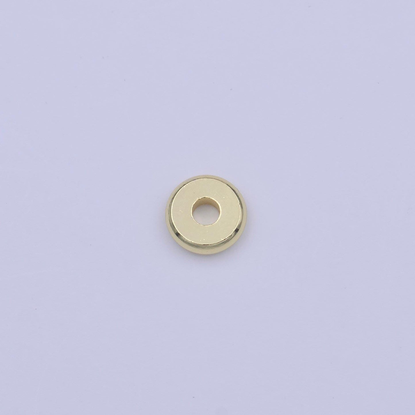 50x gold smooth flat round beads spacer beads, rondelle bead accents, bead accessories jewelry making diy bracelets necklaces 4,6,7,8mm bead